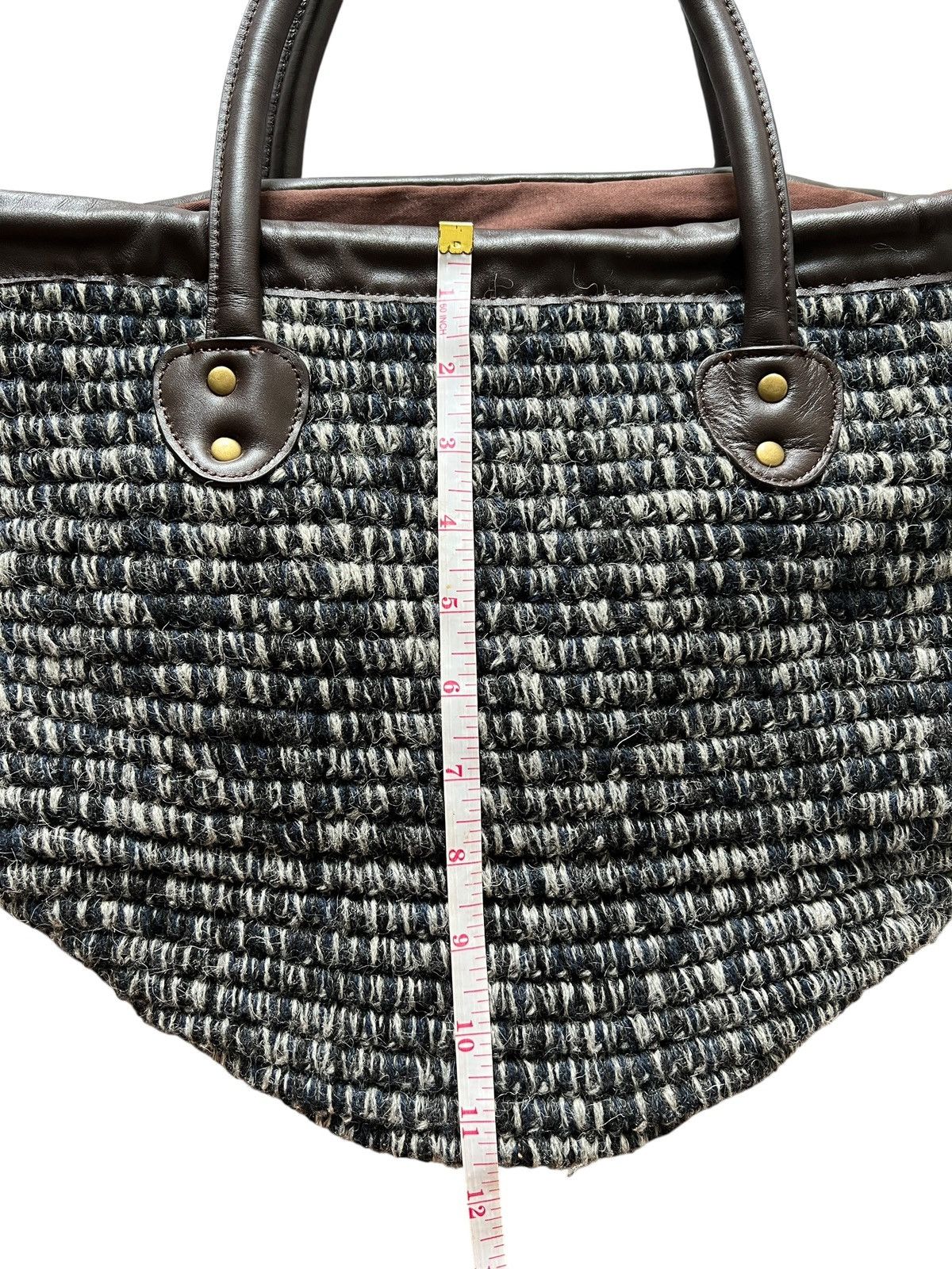 Issey Miyake 1990s Issey Miyake Plantation Bucket Rug Shoulder Bag Size ONE SIZE - 17 Thumbnail