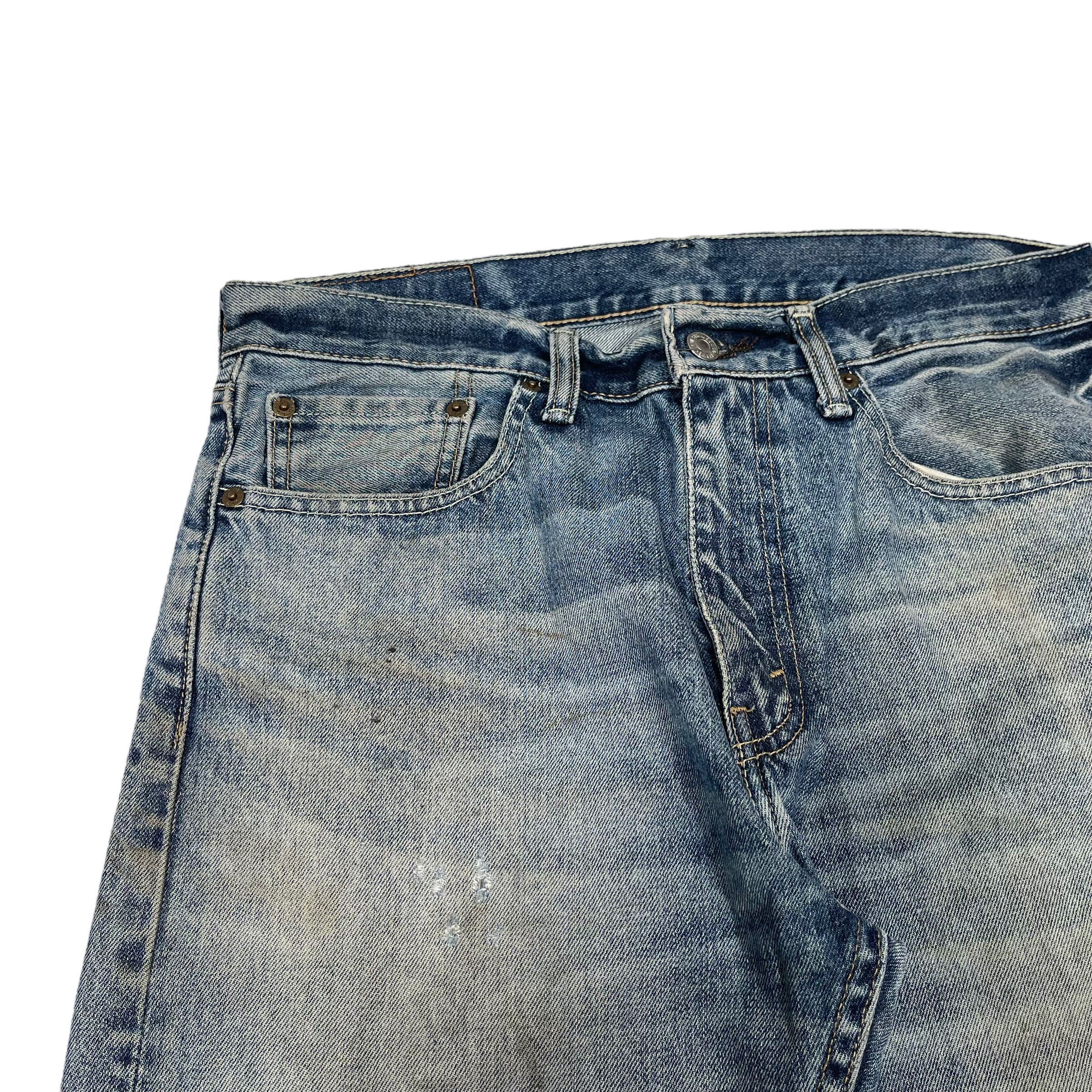 Levi's × Vintage Vintage 1990s Levis Mud Washed Distressed Denim Jeans Size US 31 - 5 Thumbnail