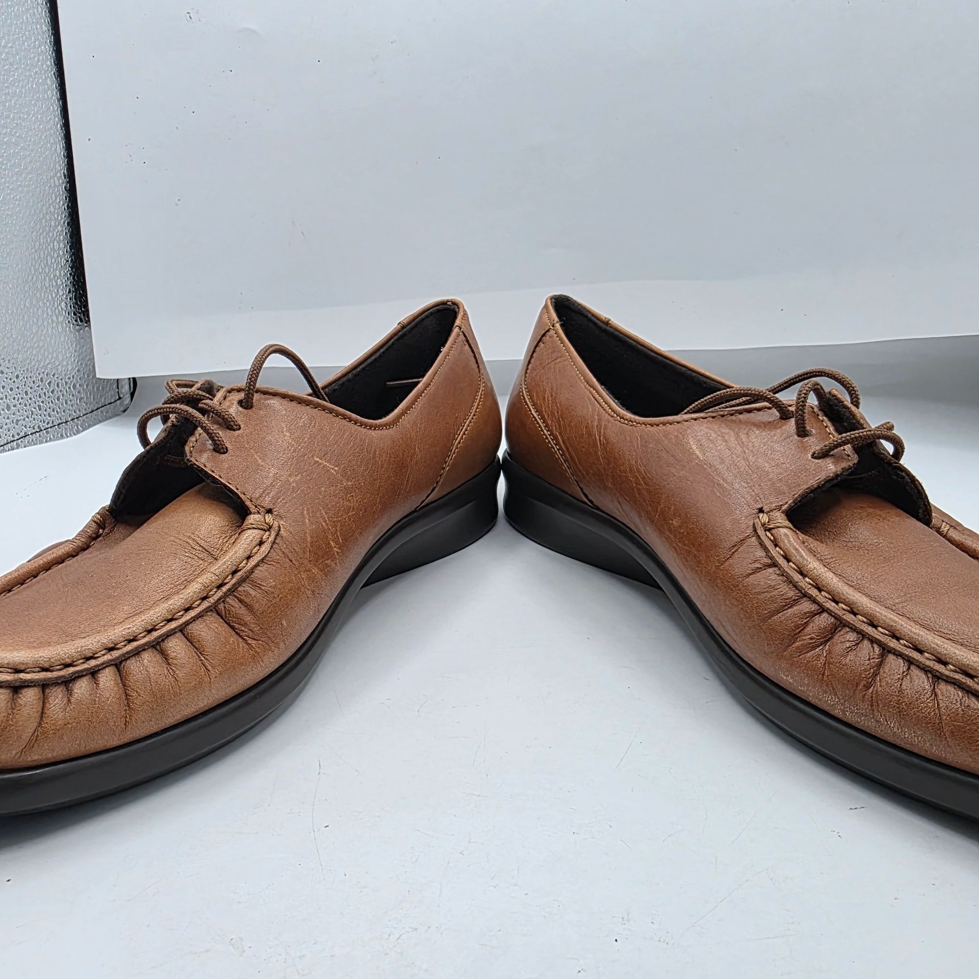 SAS SAS Petra Womens 9.5 Brown Leather Comfort Shoes Casual Loaf Size US 9.5 / IT 39.5 - 2 Thumbnail