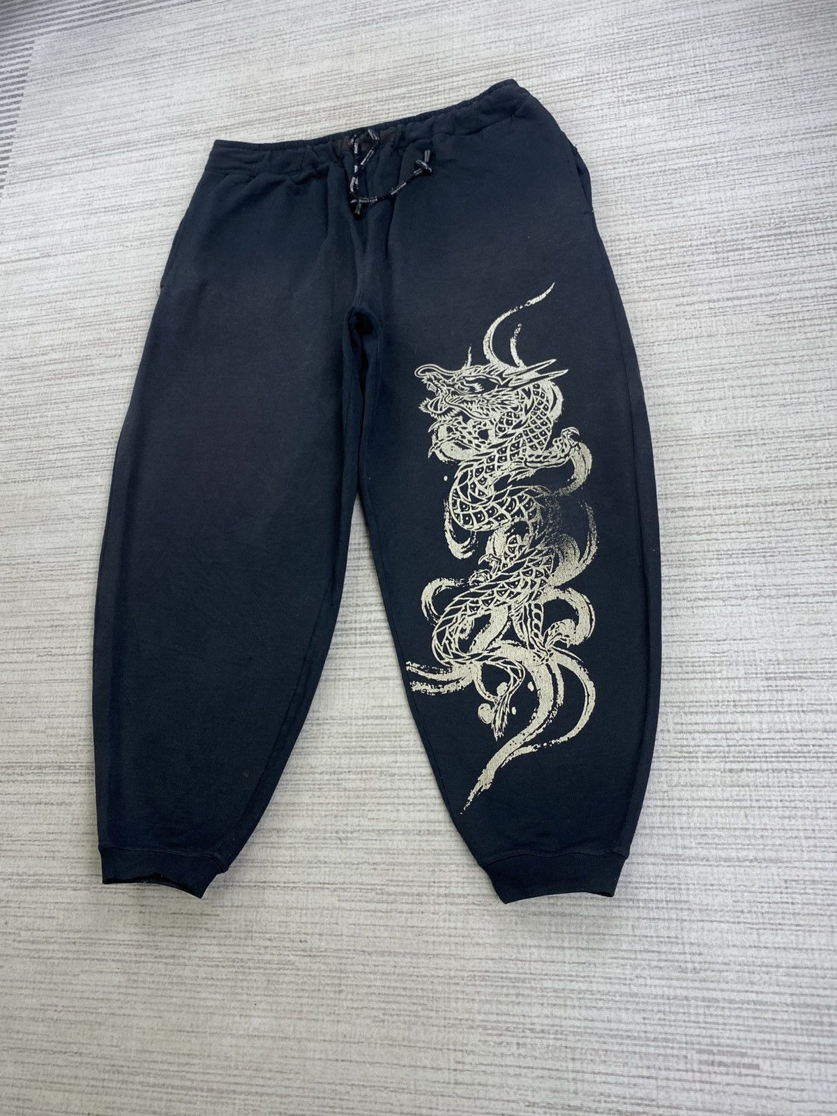 Dogtown Vintage Dog Town Cross Logo Sukajan Dragon Baggy Pants Size US 39 - 4 Thumbnail