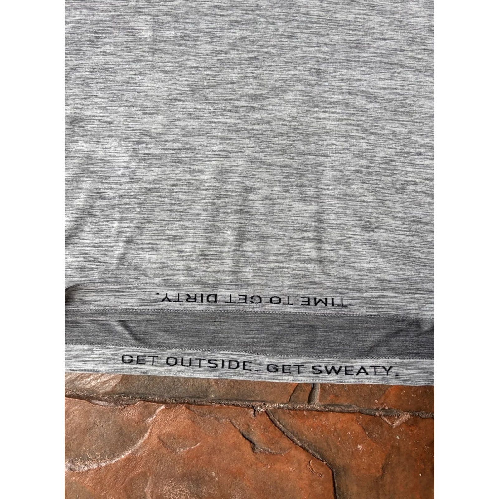 Lululemon Lululemon Time To Get Dirty Get Outside Get Sweaty T-Shirt XL Running Gym Shirt Mens Gray Short Sleeve Crew Neck Athletic Logo Size US XL / EU 56 / 4 - 4 Thumbnail
