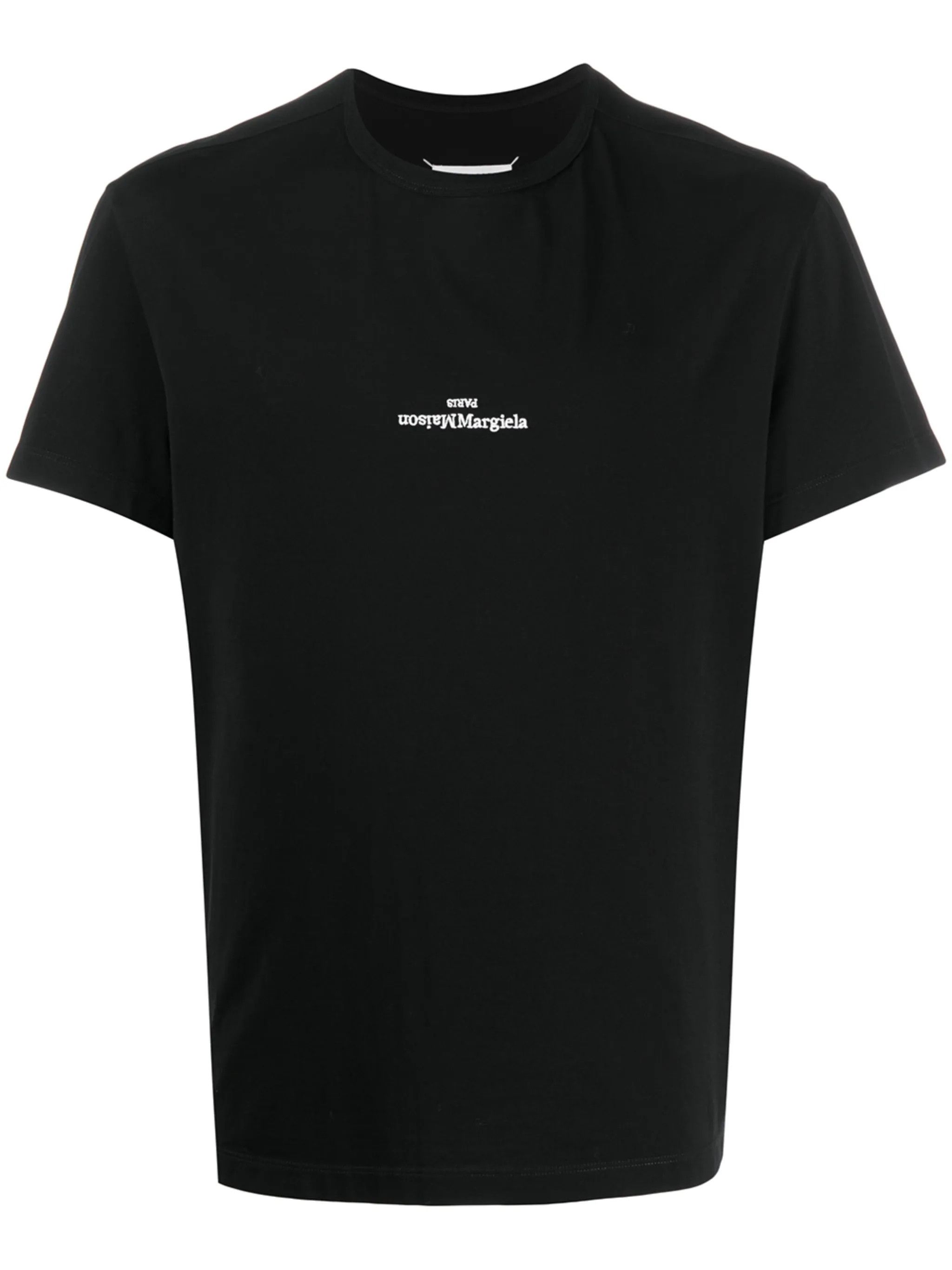 oc11z1025 Distorted-Logo Cotton T-Shirt in Black