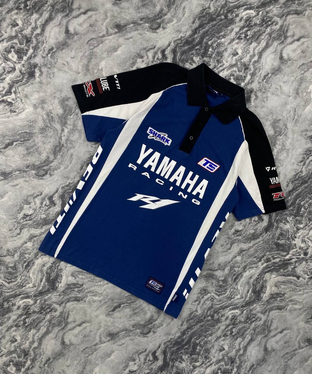 Yamaha Vintage Yamaha Racing Big Logo Polo Shirt Men Size S Blue Size US S / EU 44-46 / 1 - 1 Thumbnail