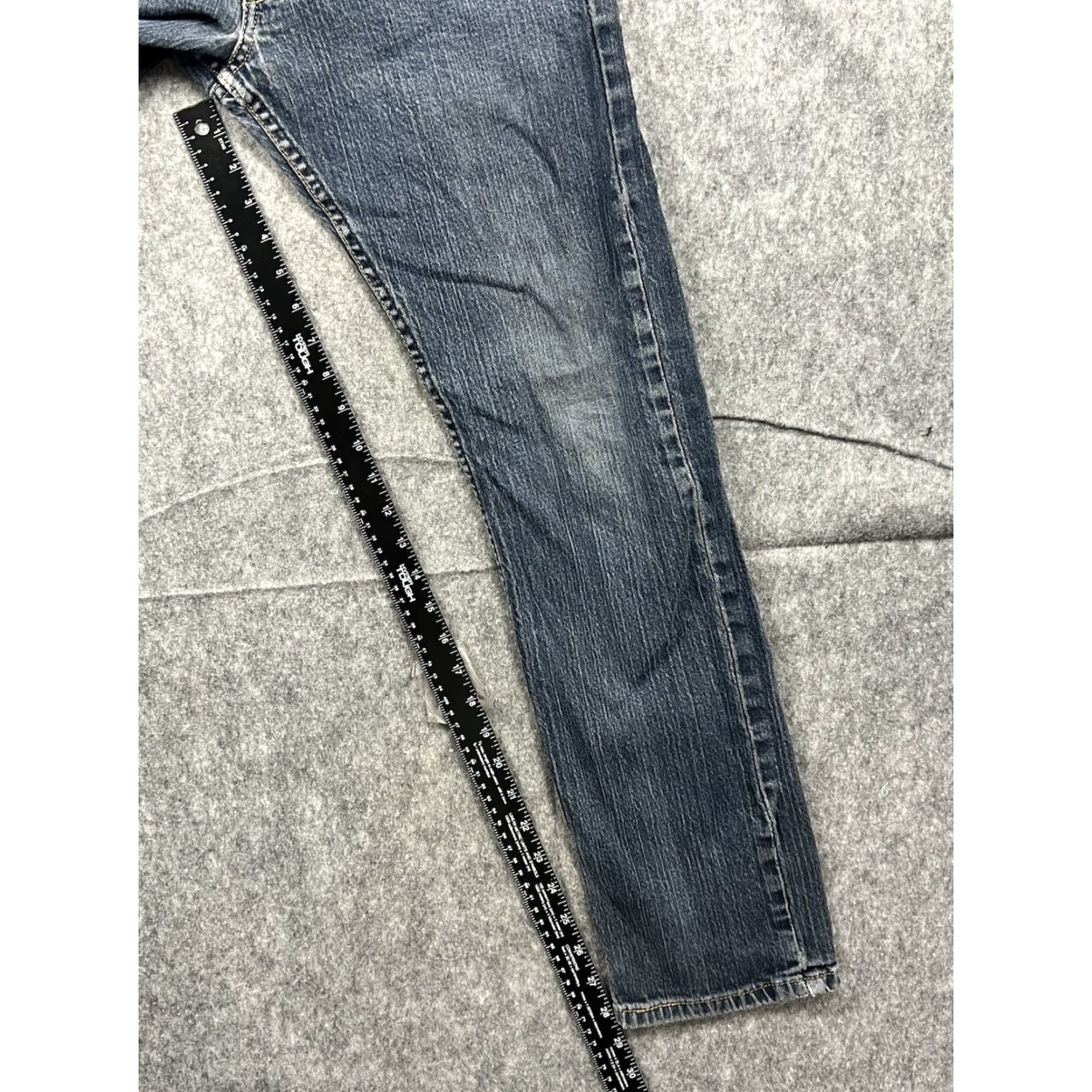 Levi's Levi's 514 Jeans Mens Slim Straight Leg Dark Wash 30x30 Denim Cotton Blend 5-Pocket Regular Fit United States USA Baseball Vintage: No Size US 30 / EU 46 - 2 Thumbnail