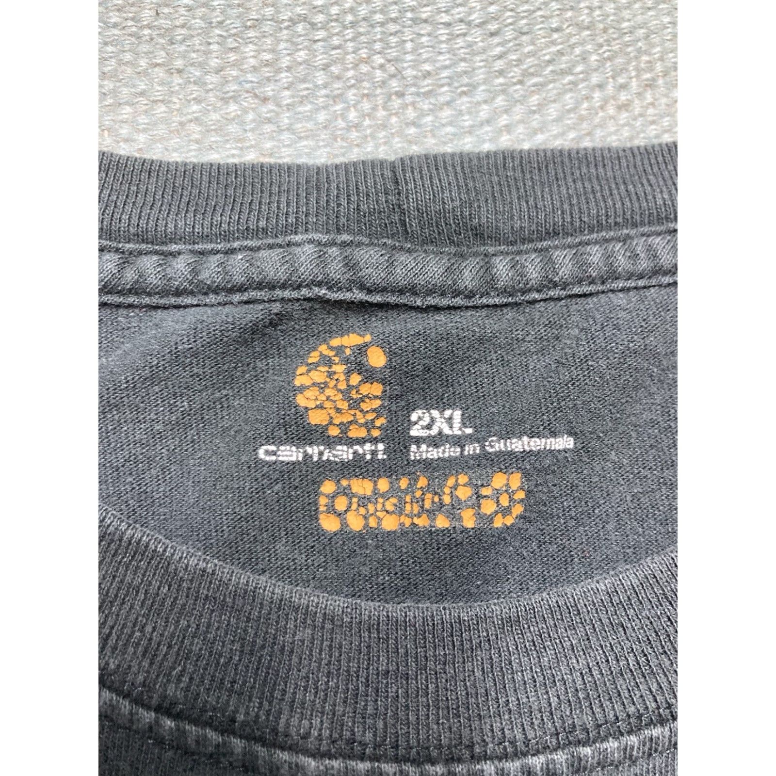 Carhartt VINTAGE Carhartt Original Fit T Shirt Long Sleeve Black Goth Grunge Workwear Men XXL Size US XXL / EU 58 / 5 - 5 Thumbnail