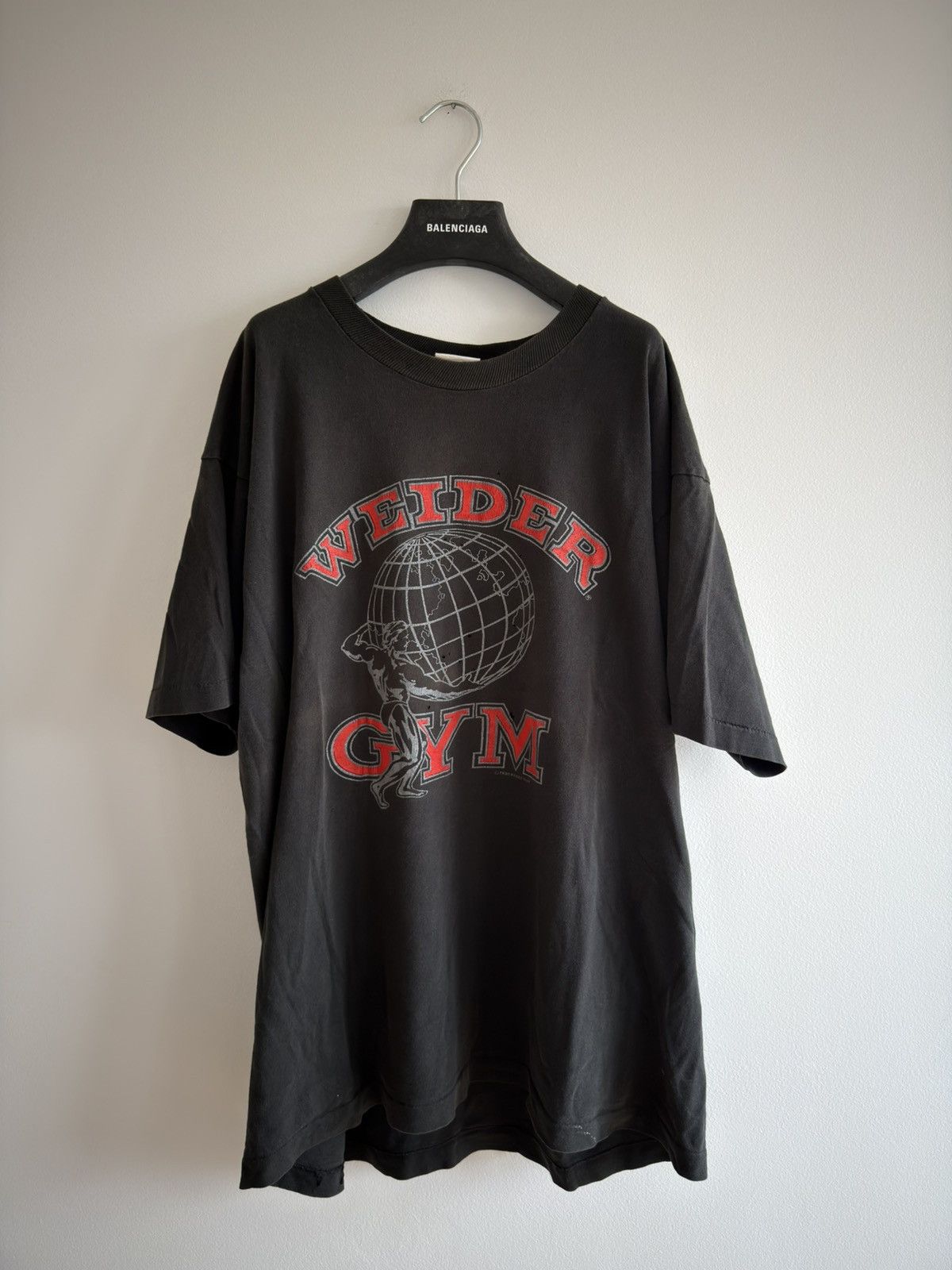 Vintage *RARE* VINTAGE 1990 WEIDER GEAR GYM FADED TEE BODYBUILDING Size US XL / EU 56 / 4 - 1 Thumbnail