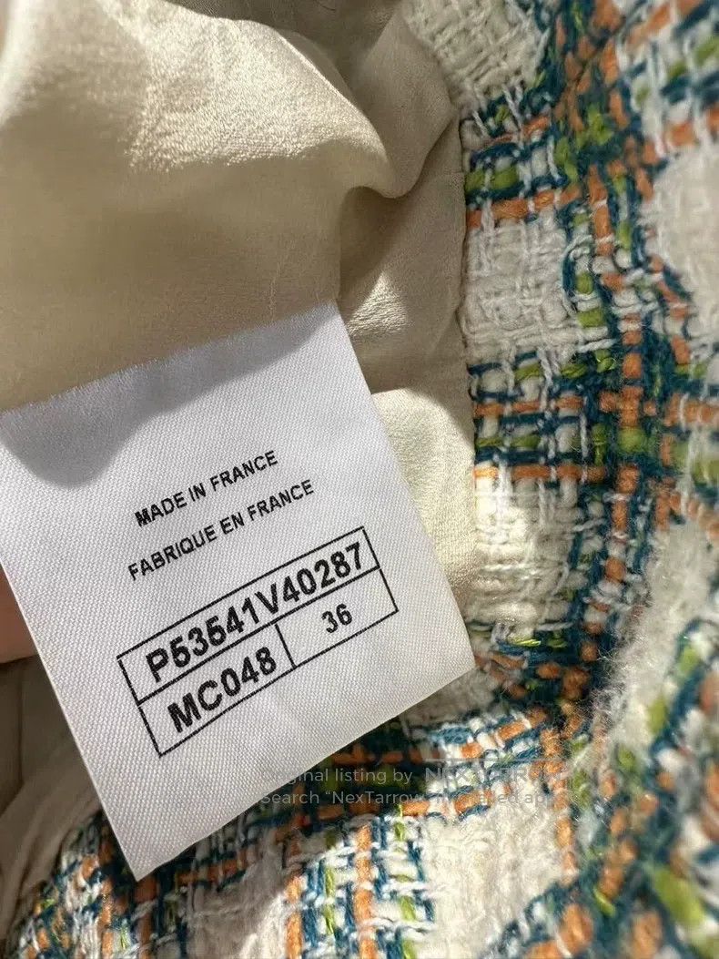 Chanel Chanel Green plaid jacket Size XS / US 0-2 / IT 36-38 - 6 Thumbnail