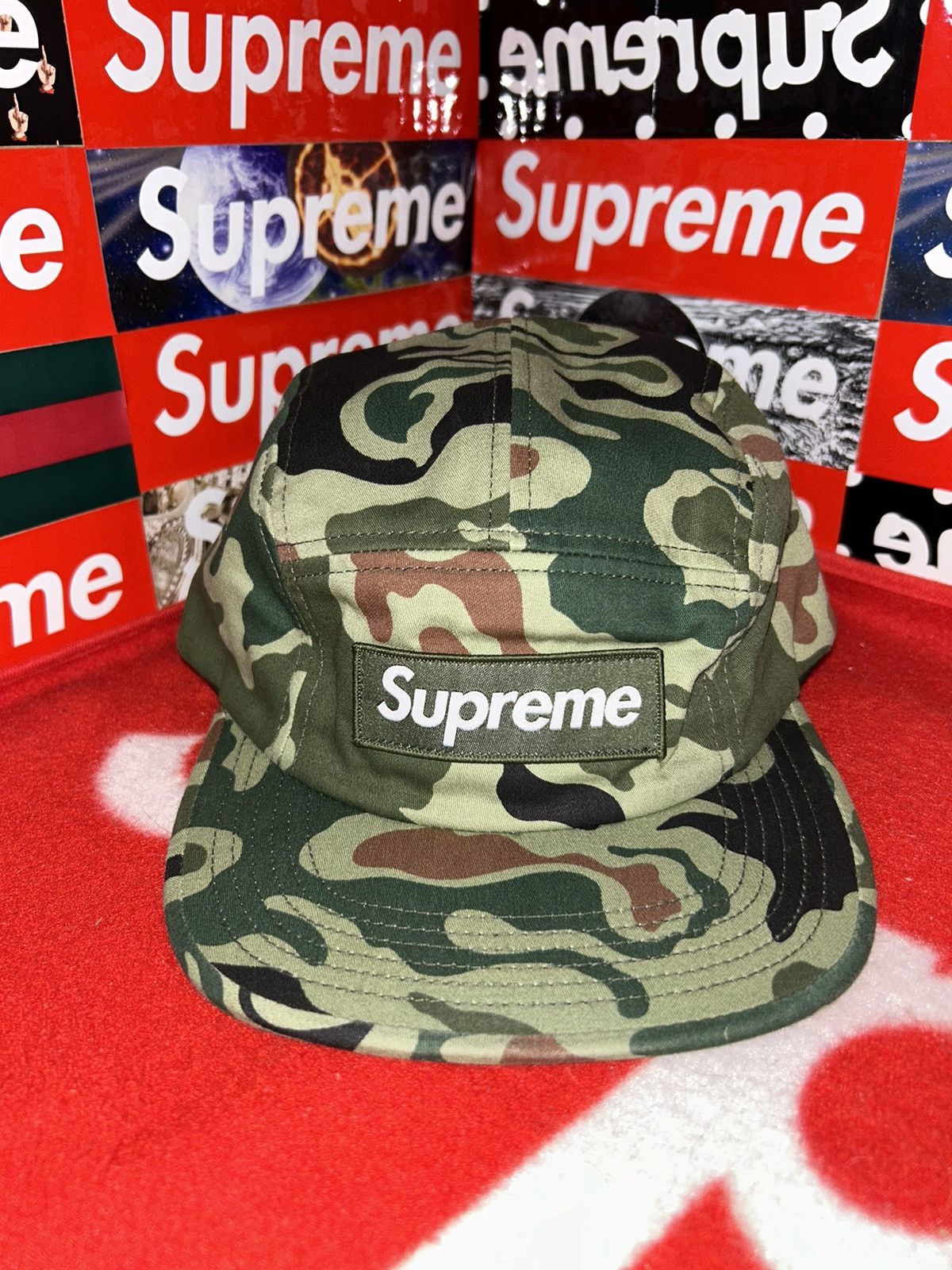 Supreme Supreme Utility Camp Cap Camo SS13 Green Box Logo NEW HAT Size ONE SIZE - 1 Thumbnail