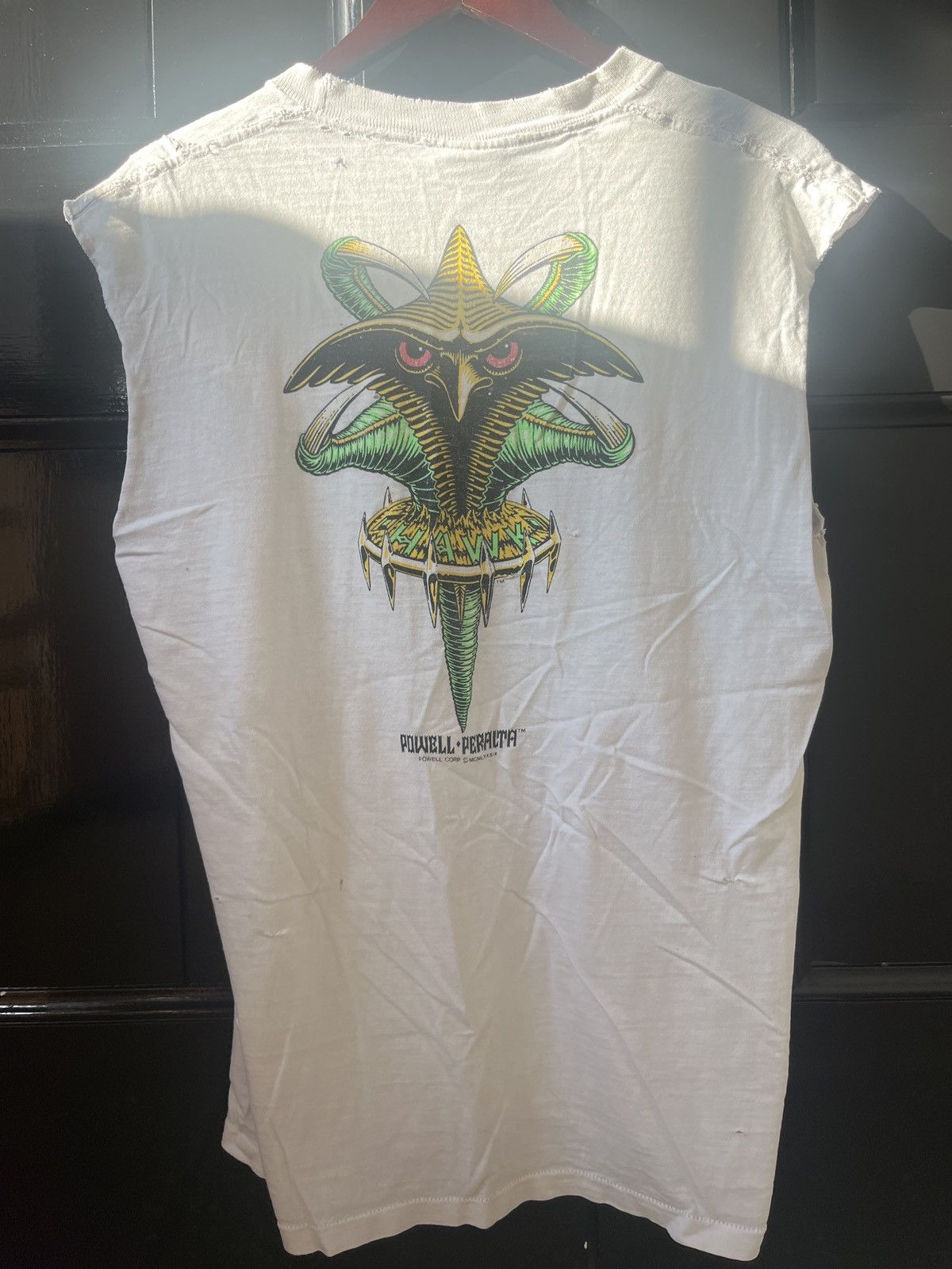 Vintage Original 1989 Tony Hawk Powell Peralta T-Shirt (sleeveless) Size US L / EU 52-54 / 3 - 5 Thumbnail