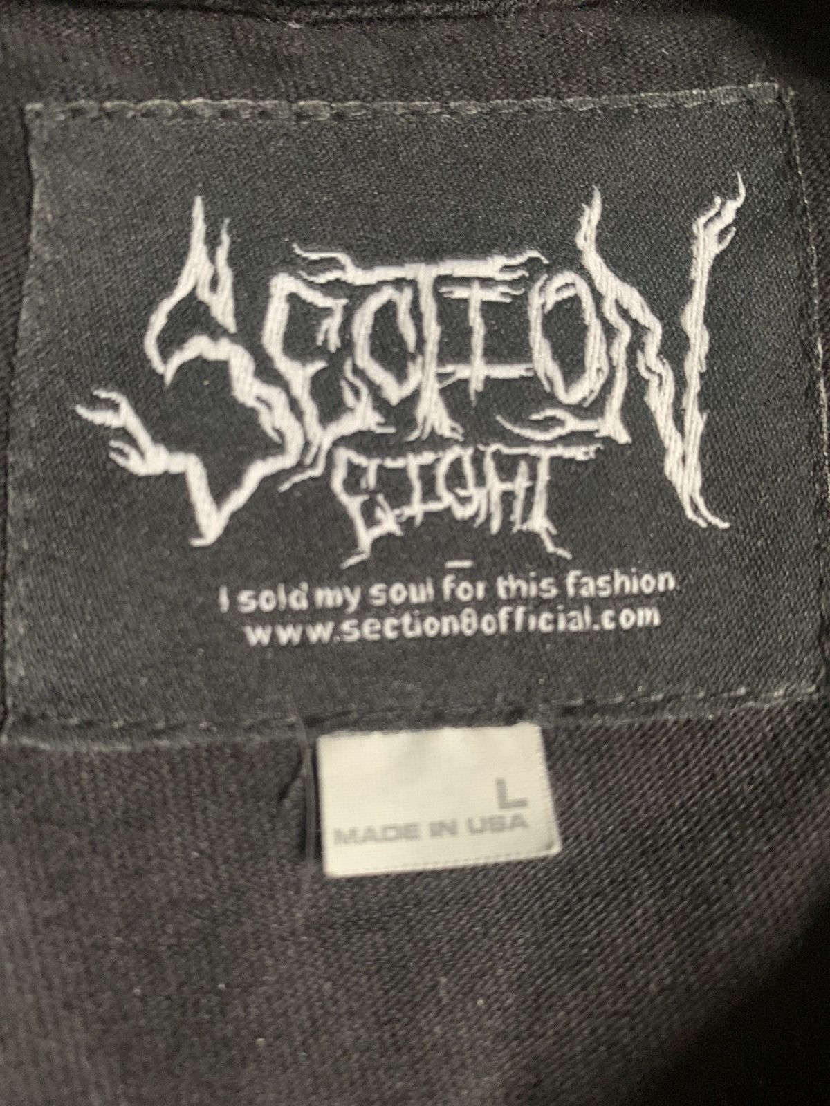 Section 8 × Xavier Wulf / Hollow Squad Section 8 Xavier Wulf Logo Tee Size US L / EU 52-54 / 3 - 3 Thumbnail