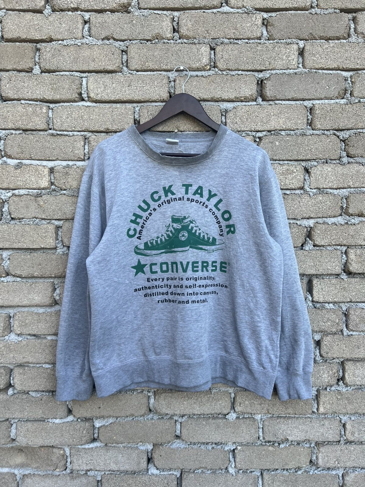 Converse Vintage Converse Chuck Taylor Crewneck Sweatshirt Size US L / EU 52-54 / 3 - 2 Thumbnail