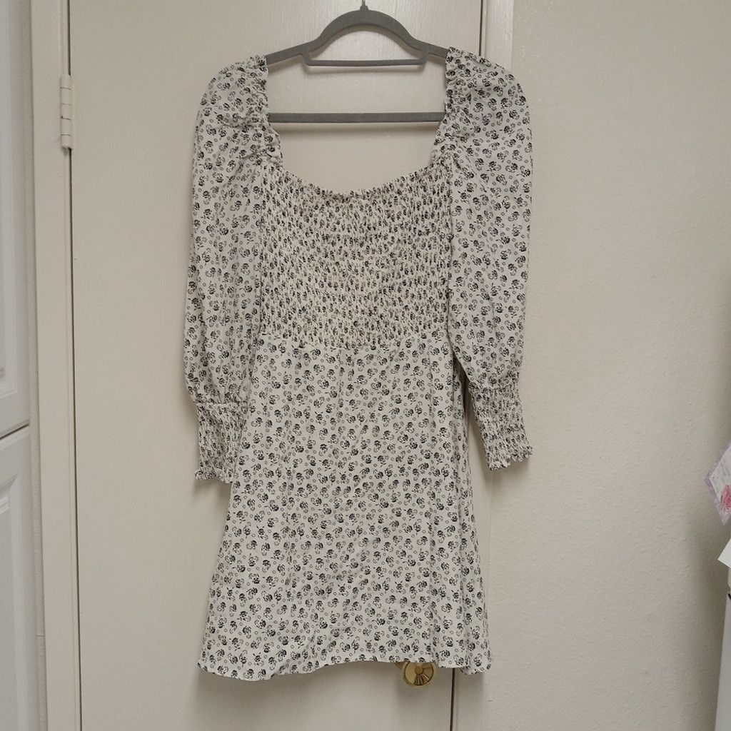 FAITHFULL NWT Calla Mini Dress - La Bleu Floral Print Size S / US 4 / IT 40 - 7 Thumbnail