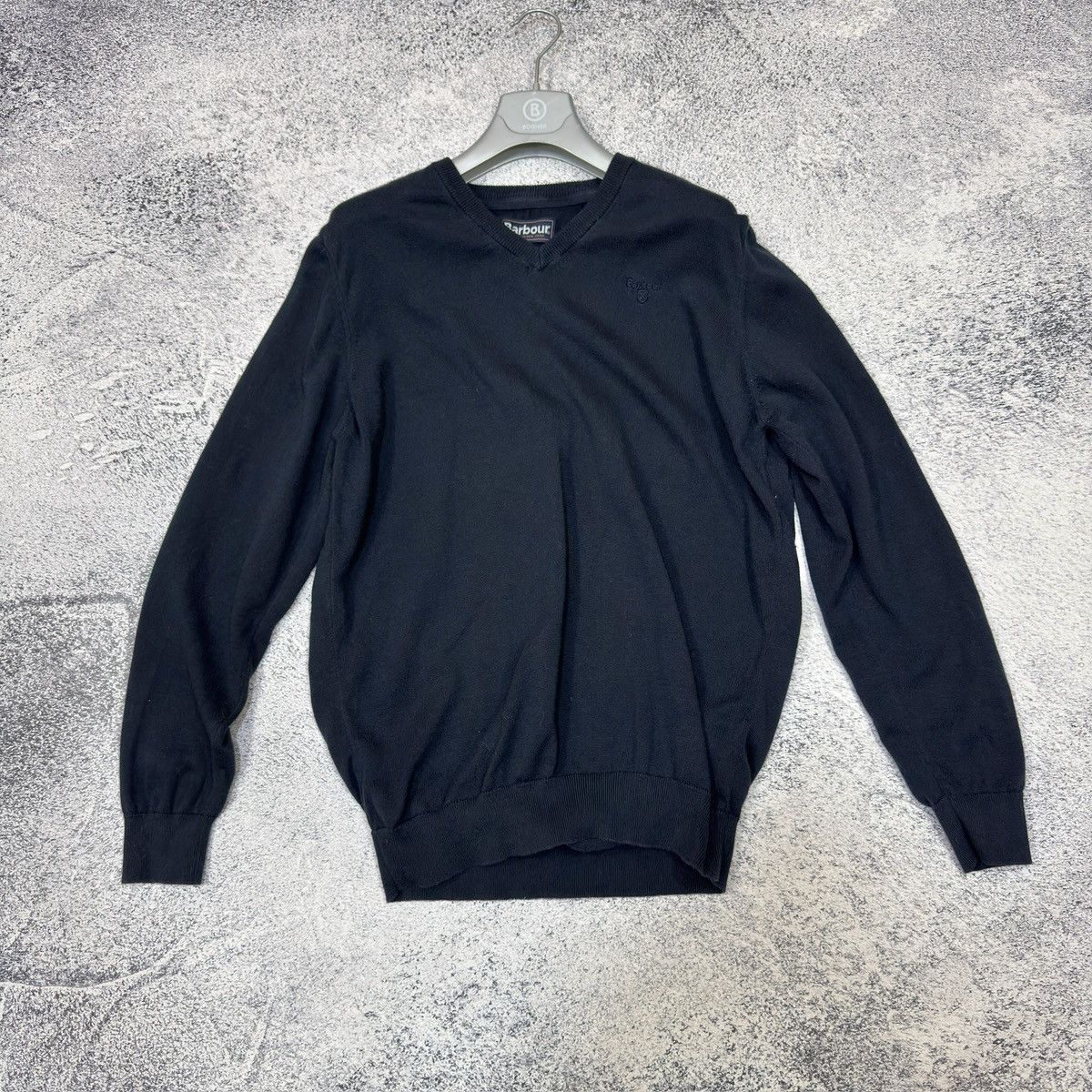 Barbour Barbour Pima Cotton Navy Jumper L size Size US L / EU 52-54 / 3 - 1 Thumbnail