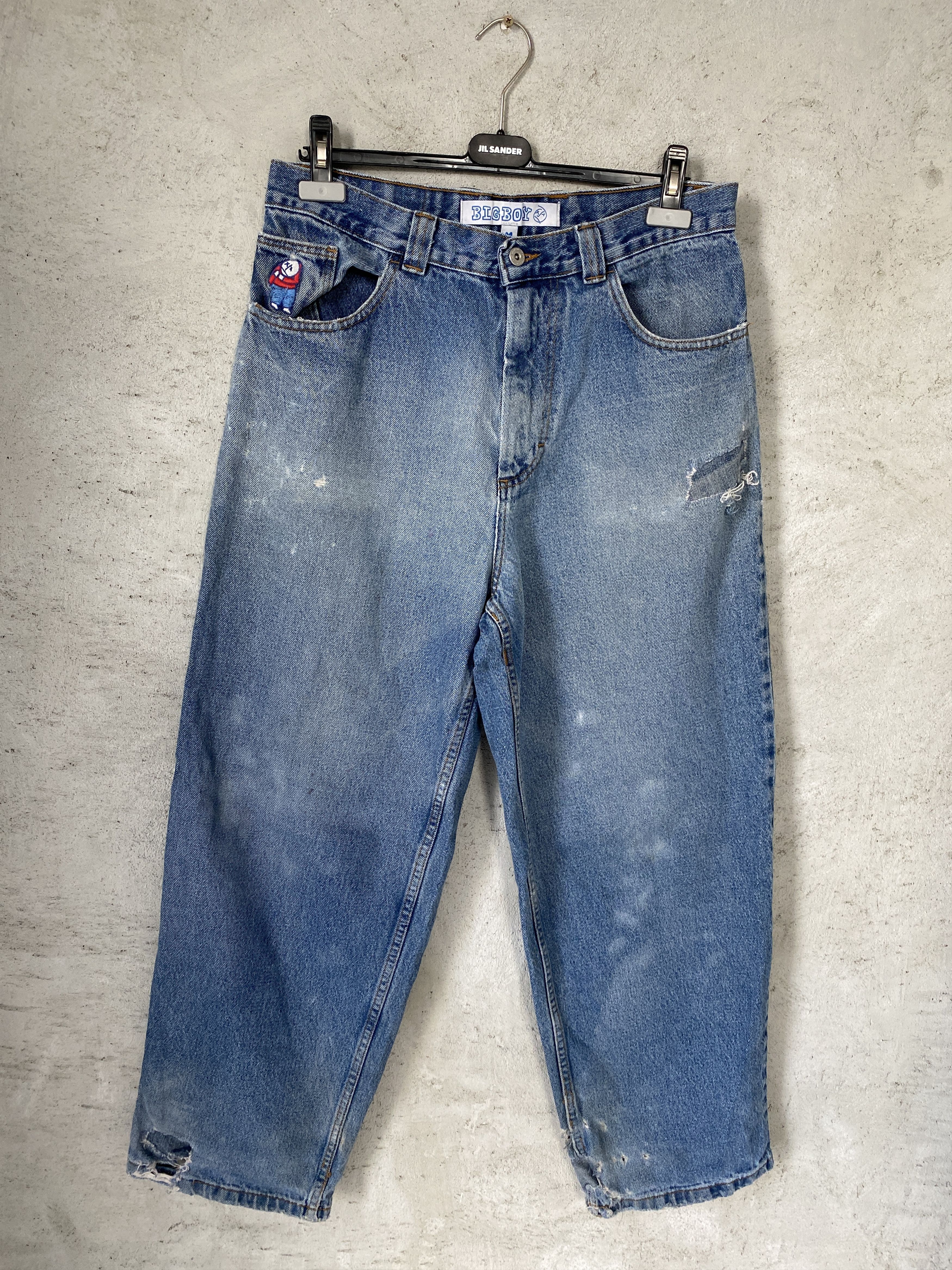 Polar Skate Co. Polar Skate Big Boy distressed denim jeans pants Size US 32 / EU 48 - 1 Thumbnail