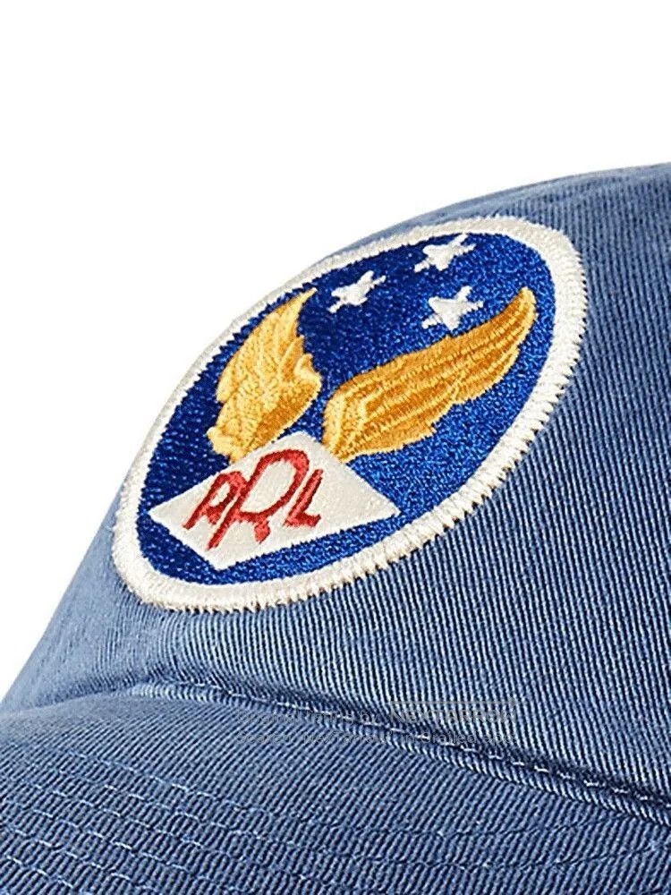 RRL Ralph Lauren RRL Washed Blue Military Trucker Cap. Size ONE SIZE - 4 Thumbnail