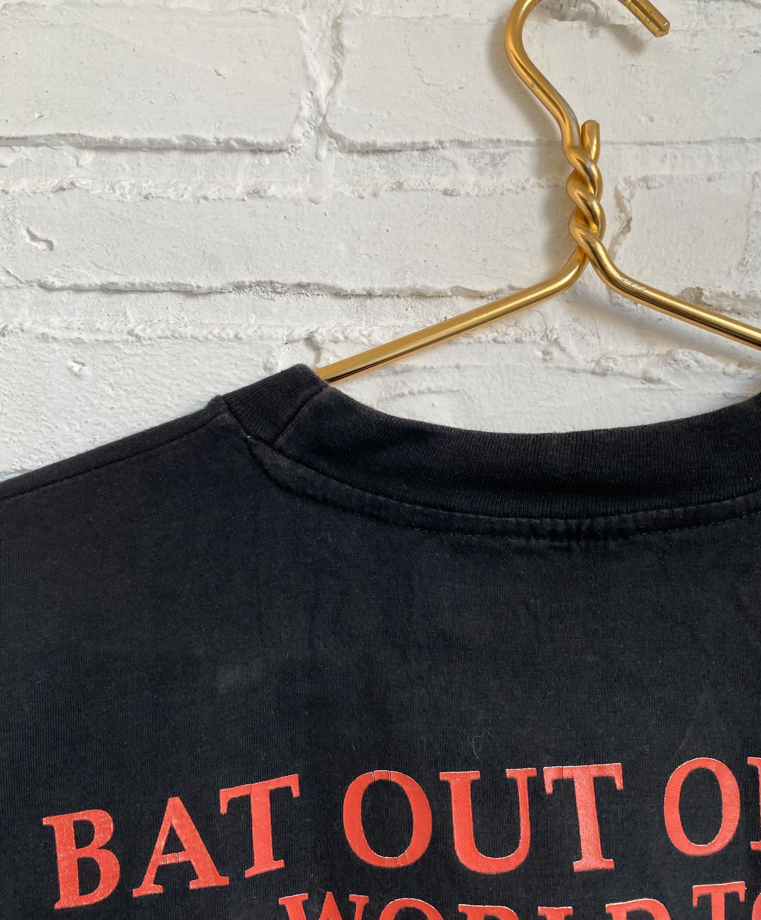 Band Tees × Vintage Vintage 90s Meat Loaf bat out of hell tour t-shirt Size US L / EU 52-54 / 3 - 9 Thumbnail