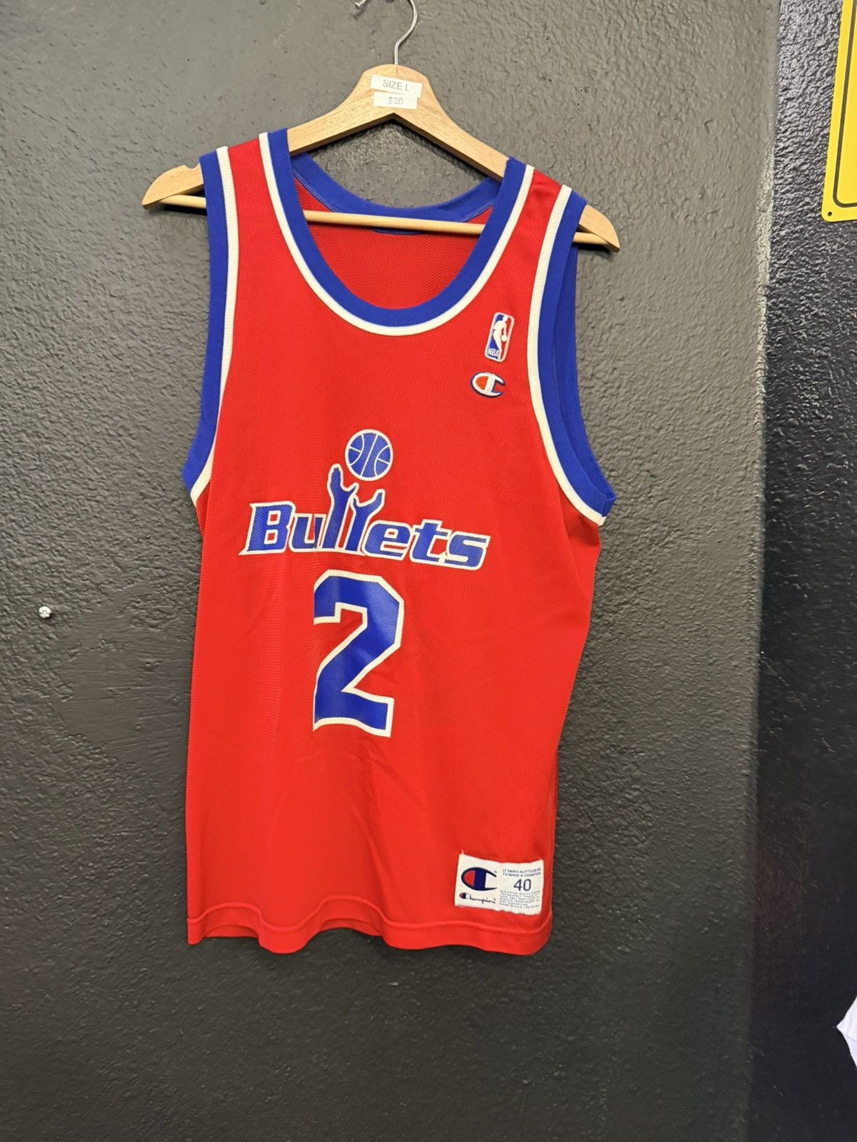 Champion Chris Webber Washington bullets #2 jersey Size US L / EU 52-54 / 3 - 1 Thumbnail