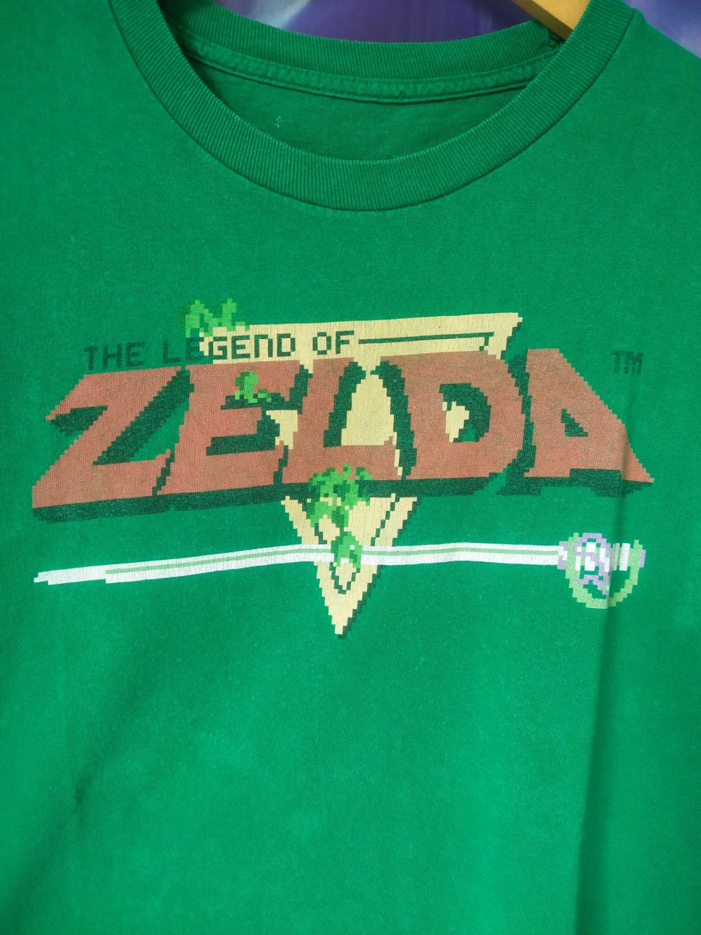 Nintendo The Legend of Zelda Logo Green Nintendo Game Tee Size US M / EU 48-50 / 2 - 2 Thumbnail