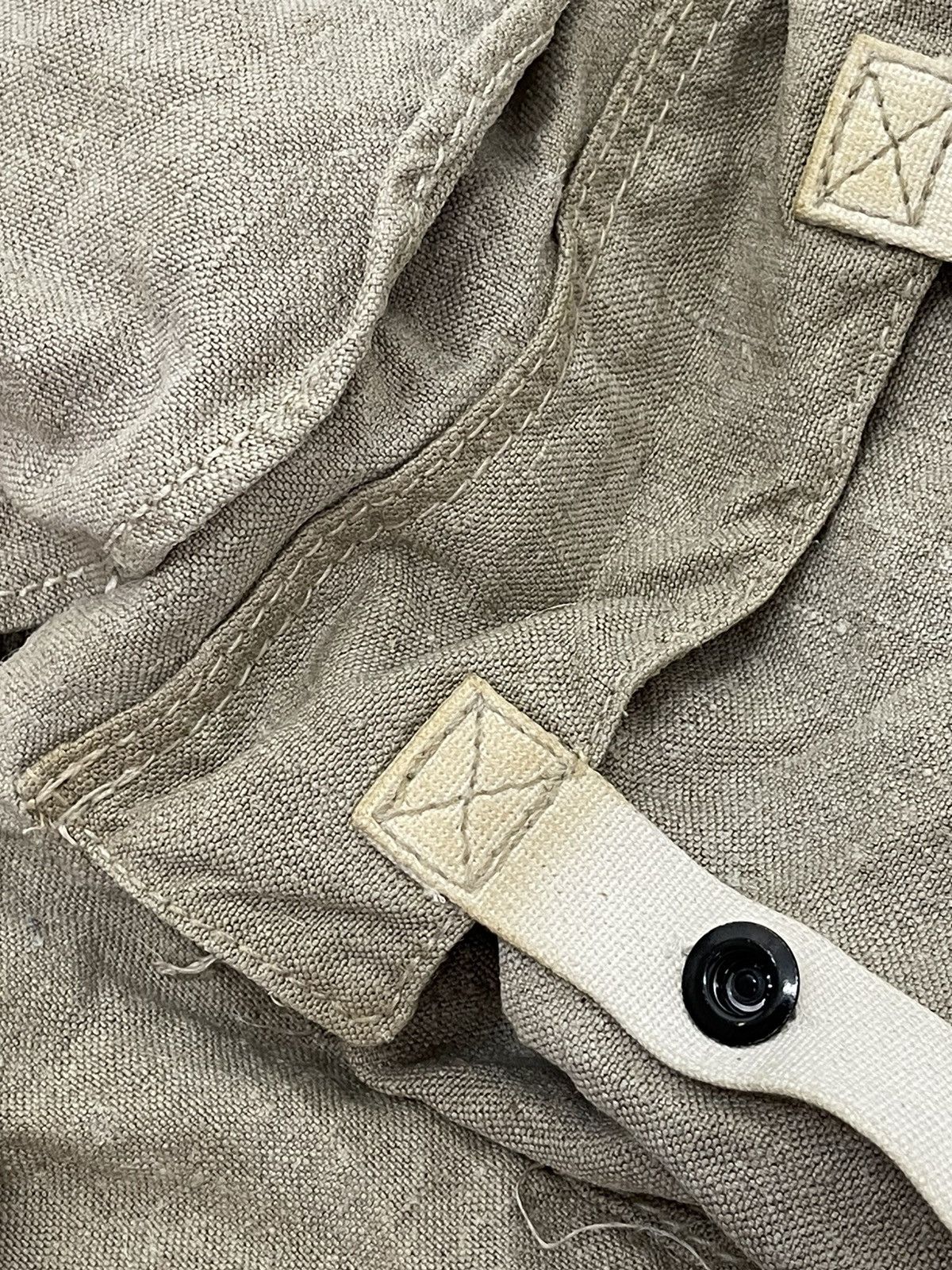 Japanese Brand Full Linen Hemp Rucksack Backpack Custom Size ONE SIZE - 8 Thumbnail