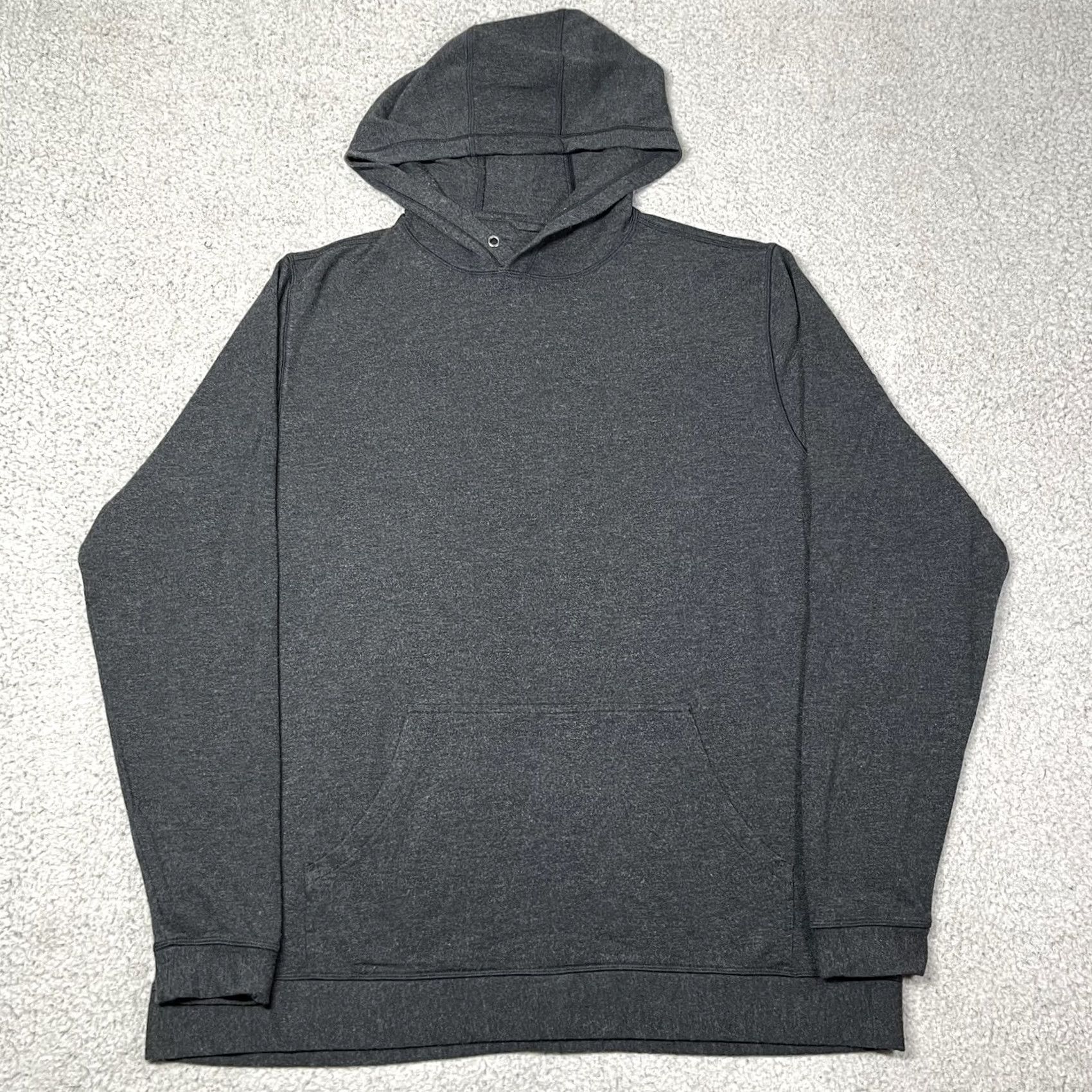 Vintage Mugsy Hoodie Mens XL Gray Pullover Lightweight Cashmere Blend Modal Spandex Fleece Pocket All Seasons Size US XL / EU 56 / 4 - 4 Thumbnail
