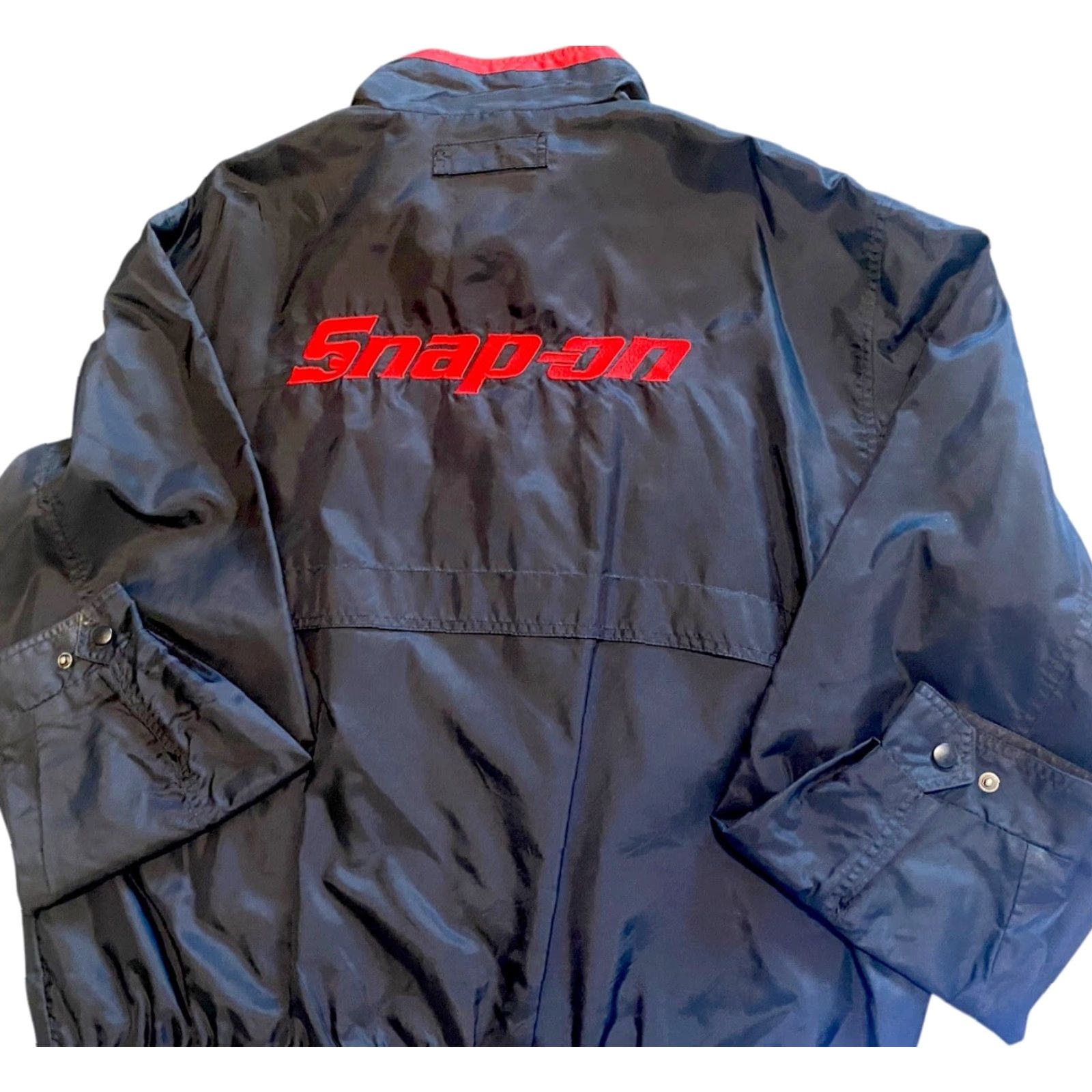Vintage VINTAGE SnapOn Jacket Men’s XL Black Zip Snap Multiple Pockets Logo Embroidery Size US XL / EU 56 / 4 - 4 Thumbnail