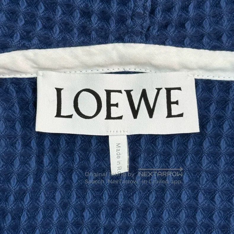 Loewe Loewe Blue letter fringed zip-up hooded sweatshirt Size US S / EU 44-46 / 1 - 5 Thumbnail