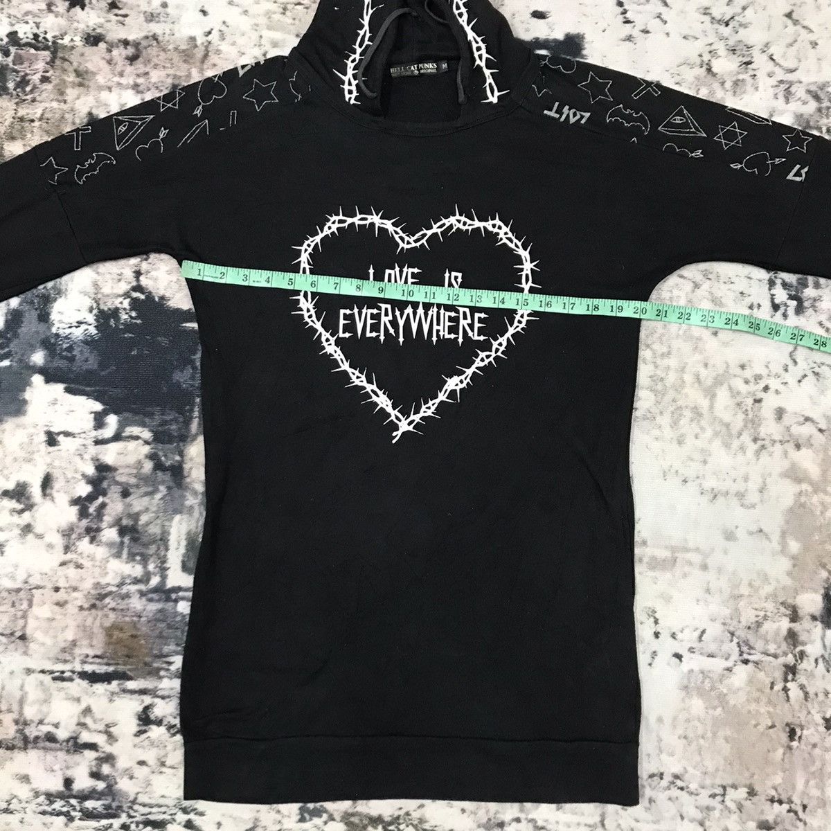 If Six Was Nine × Japanese Brand × Vintage Hell Cat Punks Not Dead Pullover Long Sweater Hoodie Size M / US 6-8 / IT 42-44 - 13 Thumbnail