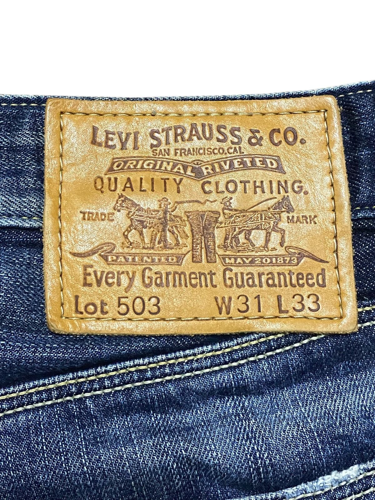 Levi's Vintage Levis 503 Faded Wash Distressed Baggy Jeans Size US 32 / EU 48 - 14 Thumbnail
