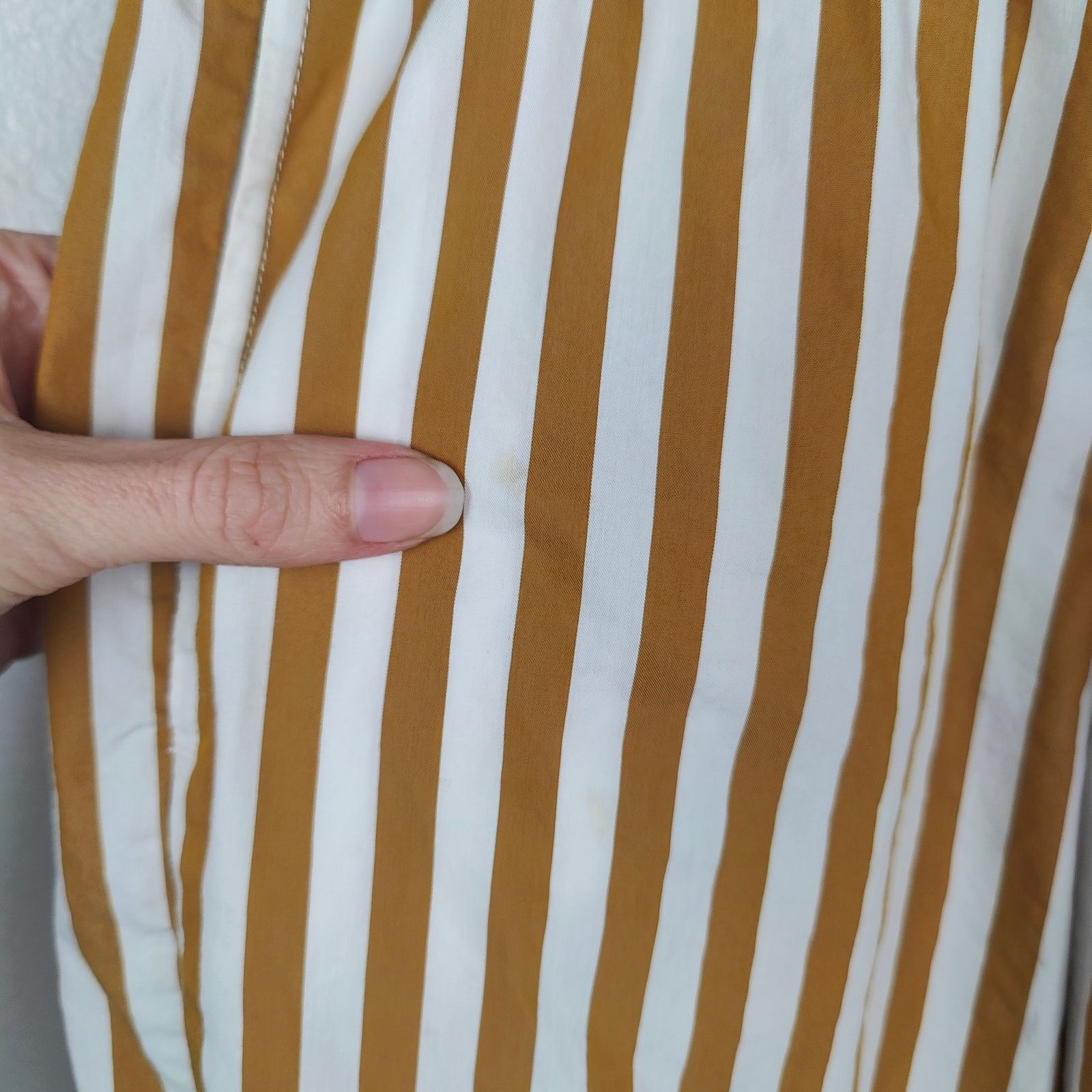 Other Ayr The Beach Club Pants Womens XS Striped Cotton Poplin Size 26" / US 2 / IT 38 - 3 Thumbnail
