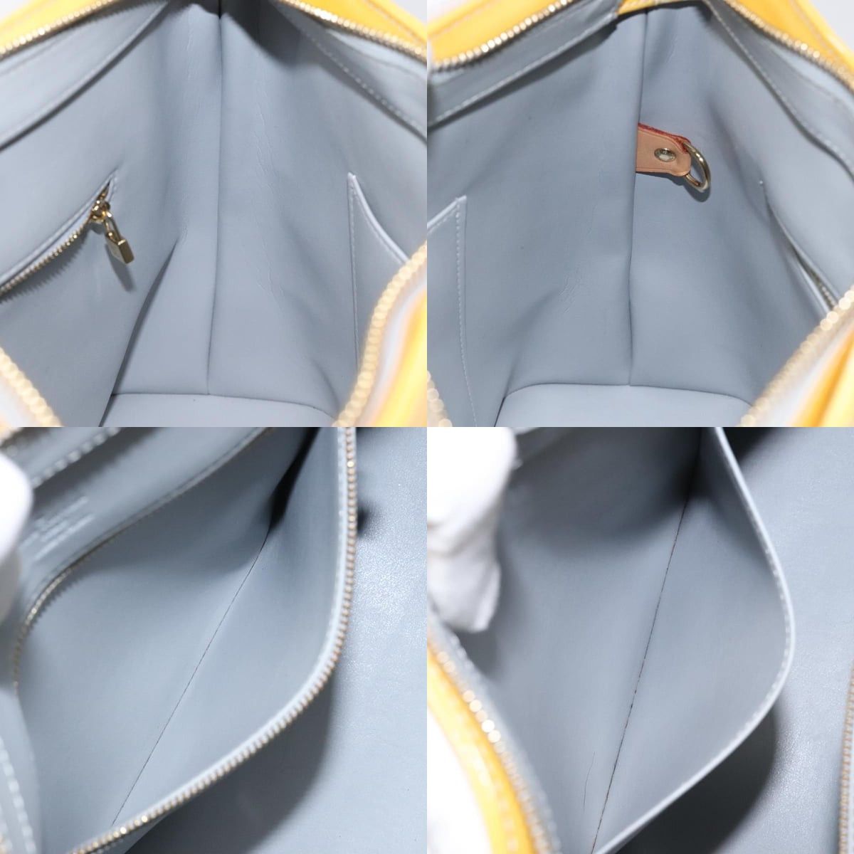 Louis Vuitton LOUIS VUITTON Monogram Vernis Houston Hand Bag Gris M91053 Size ONE SIZE - 12 Thumbnail