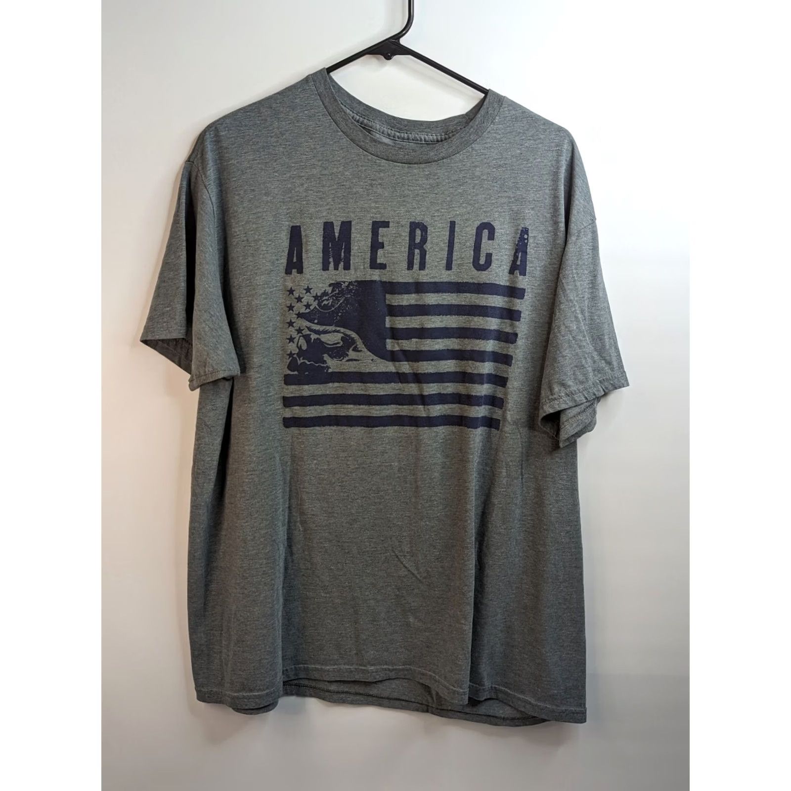 Metal Mulisha Metal Mulisha Shirt USA Skull Flag Crewneck Tee 2XL Blue Men Shirt Short Sleeve Vintage No Size US XXL / EU 58 / 5 - 7 Thumbnail