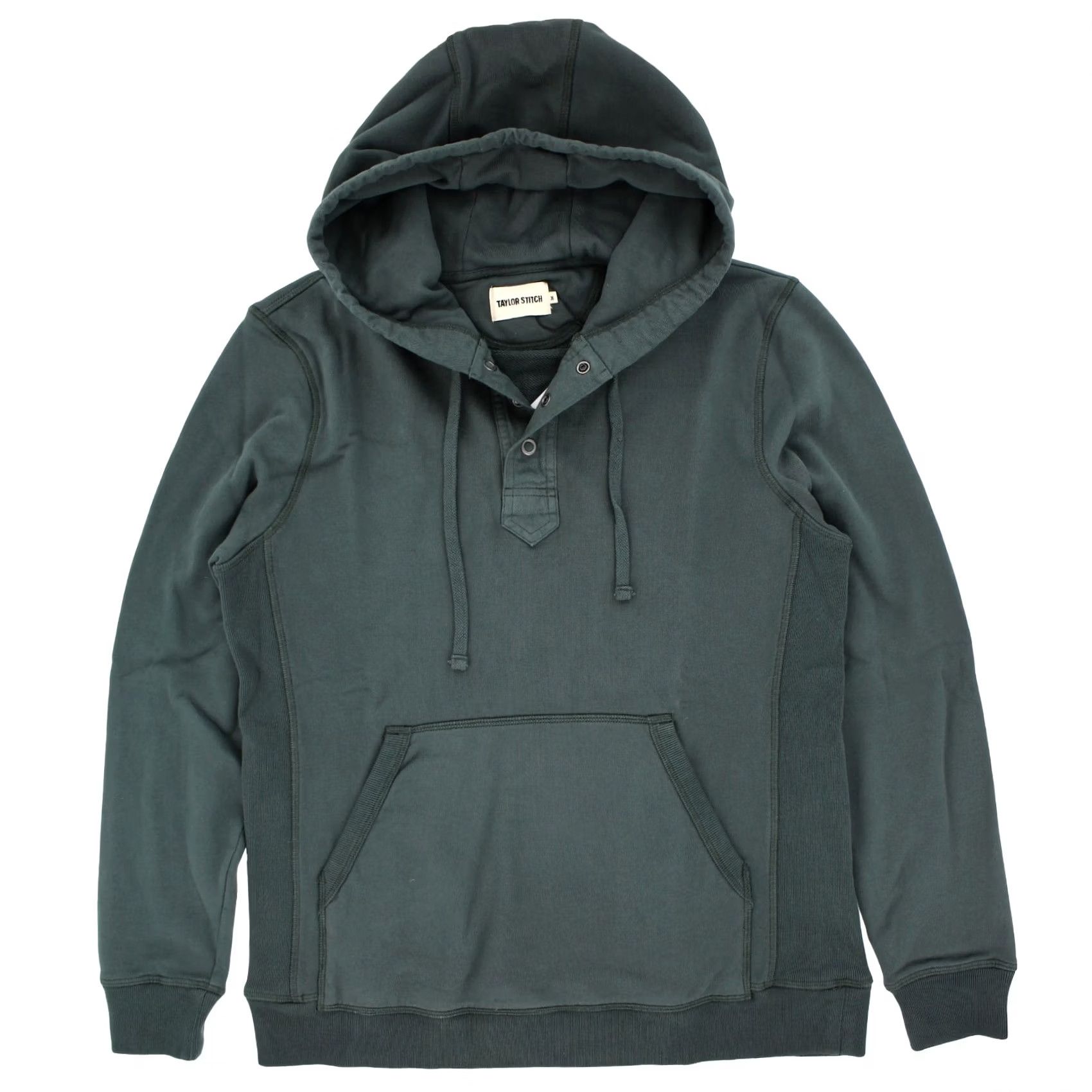 Taylor Stitch Taylor Stitch Hoodie, Men's The Fillmore Snap Hoodie In Deep Sea Terry XS Dark Green - Hoodie, Men, XS Size US XS / EU 42 / 0 - 2 Thumbnail