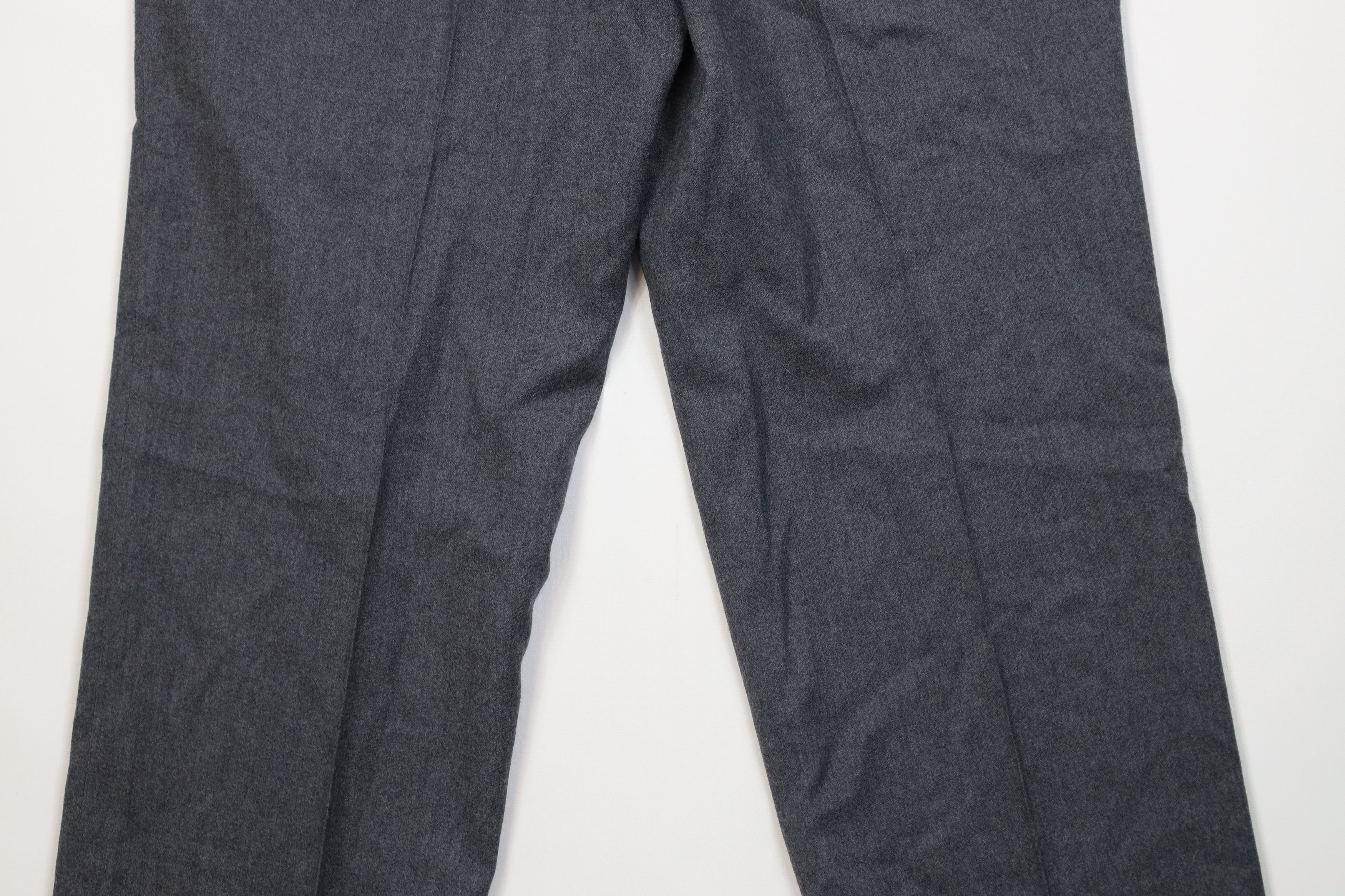 Vintage Vintage 70s Streetwear Wool Wide Leg Chino Pants Gray USA Size US 34 / EU 50 - 10 Thumbnail