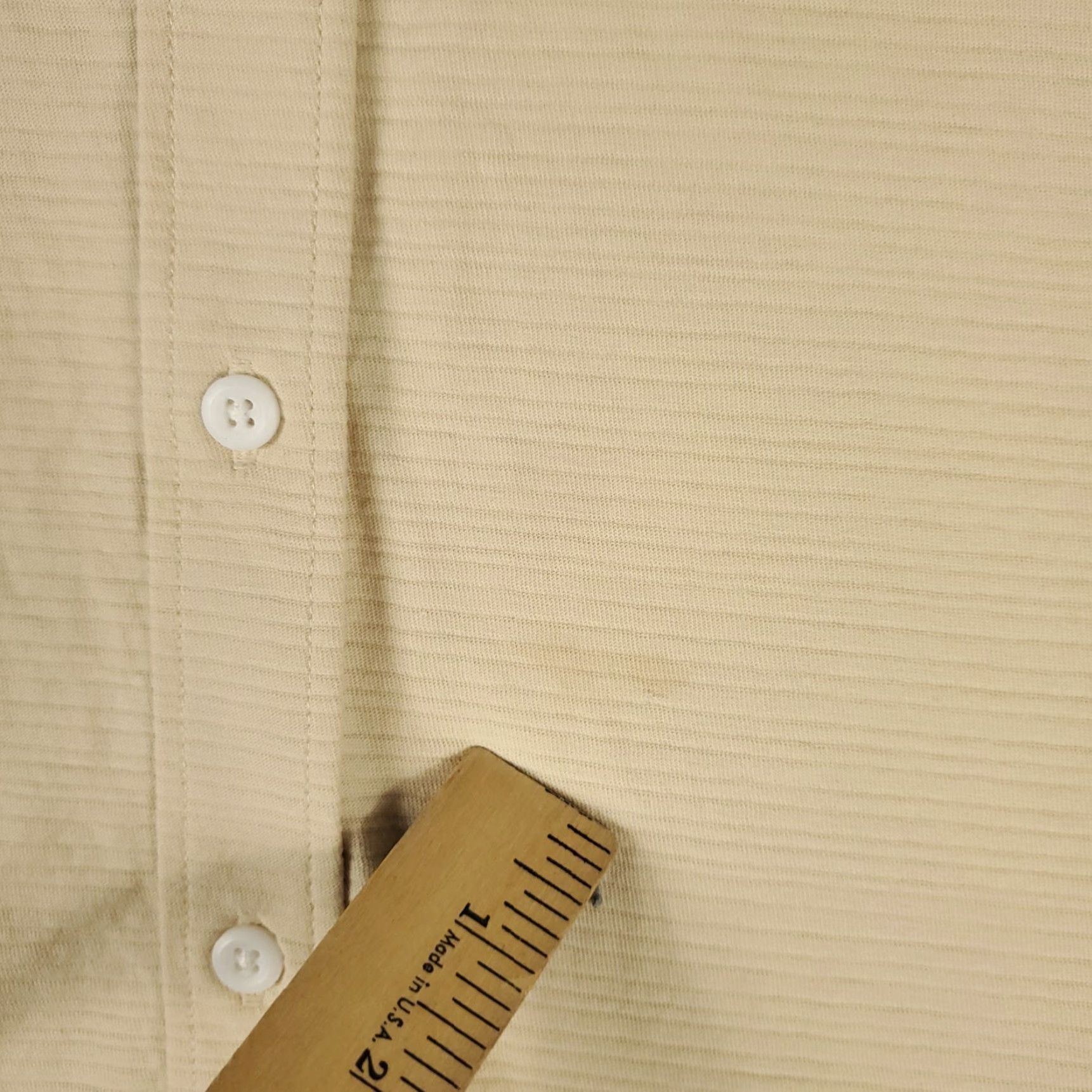 UNTUCKit UNTUCKit Shirt Mens XL Ivory Thick Fabric Button-Up Long Sleeve Casual Formal Workwear Size US XL / EU 56 / 4 - 3 Thumbnail