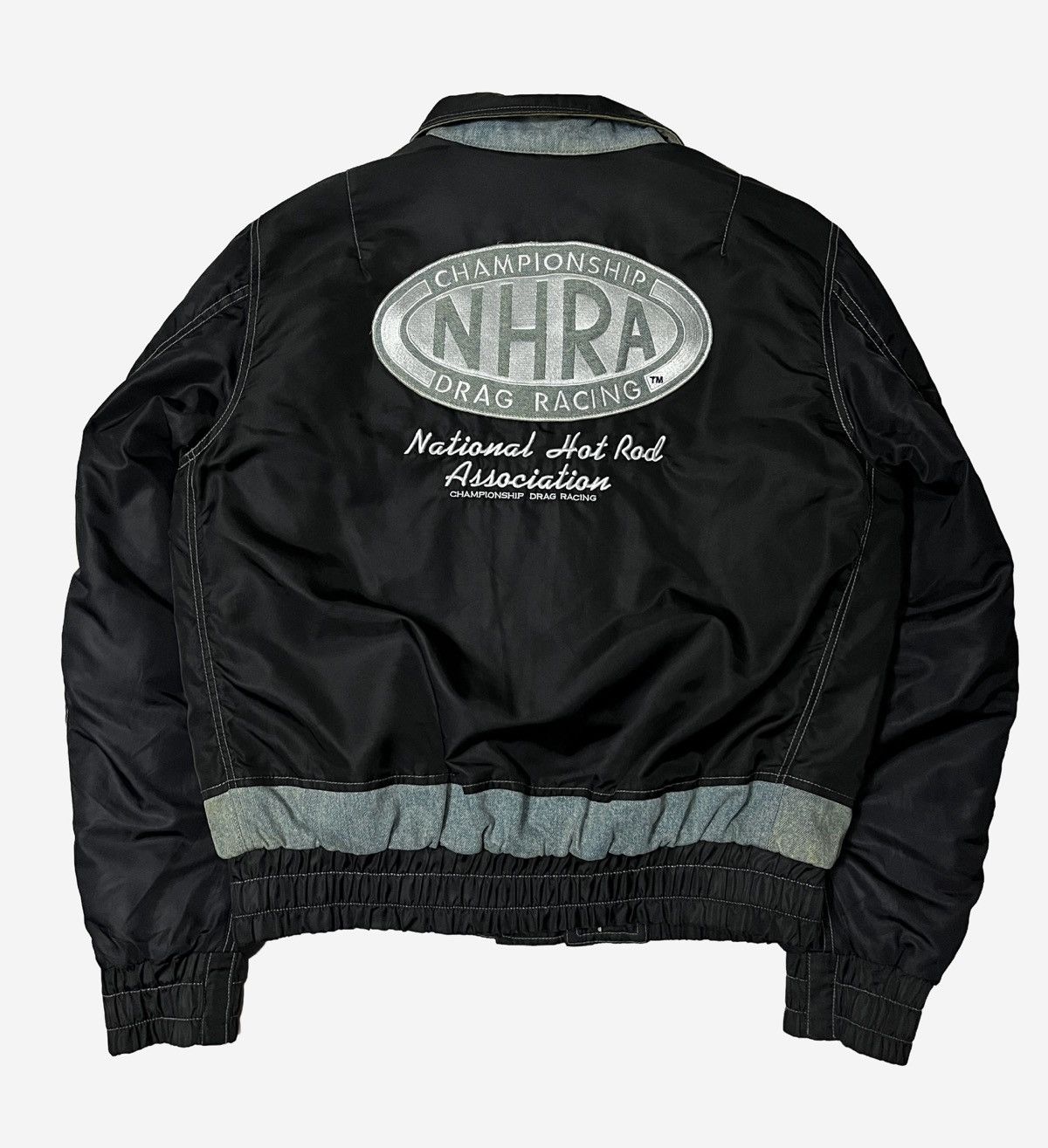 Sports Specialties RARE❤️‍🔥NHRA Drag Racing Championship Bomber Jacket Lined Denim Size US M / EU 48-50 / 2 - 2 Thumbnail