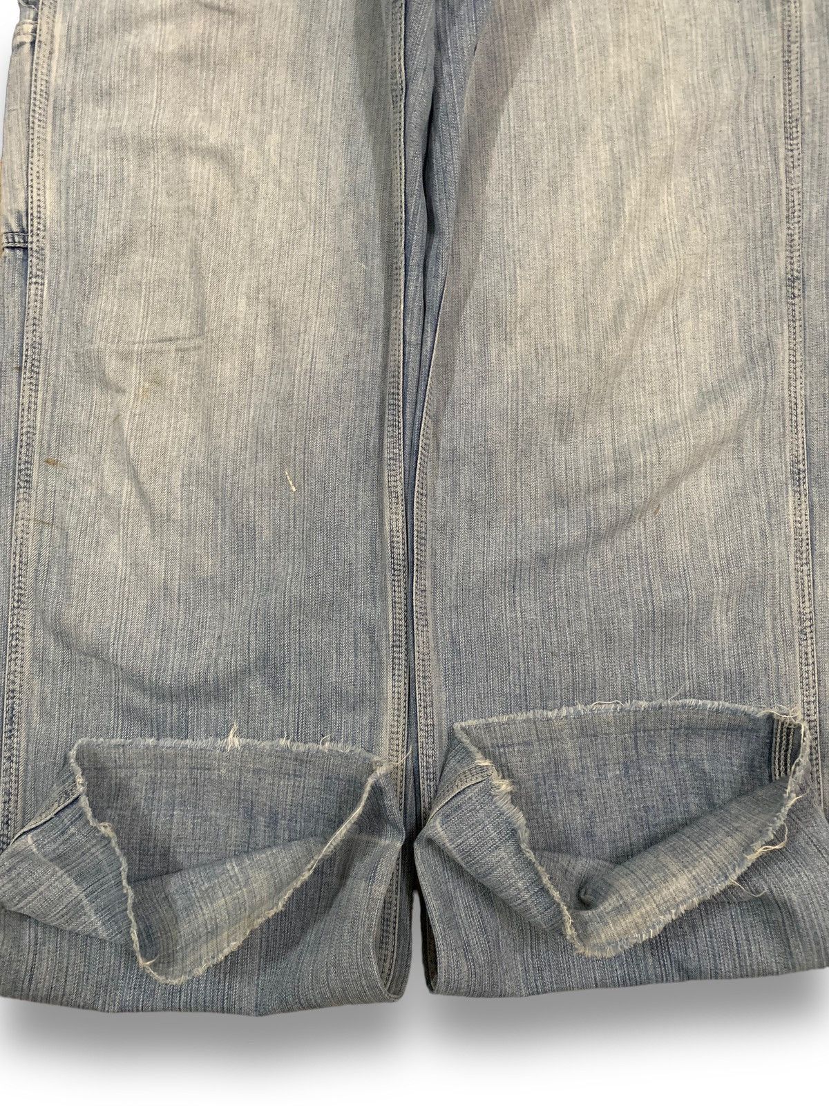 Edwin Rare Vintage Edwin Faded Baggy Frayed Leg Carpenter Jeans Size US 31 - 9 Thumbnail