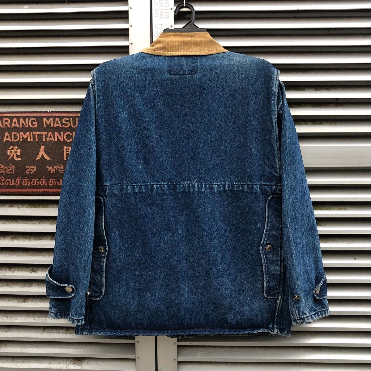 Edwin Vintage Edwin Distressed Denim Chore Work Jacket Size US L / EU 52-54 / 3 - 9 Thumbnail