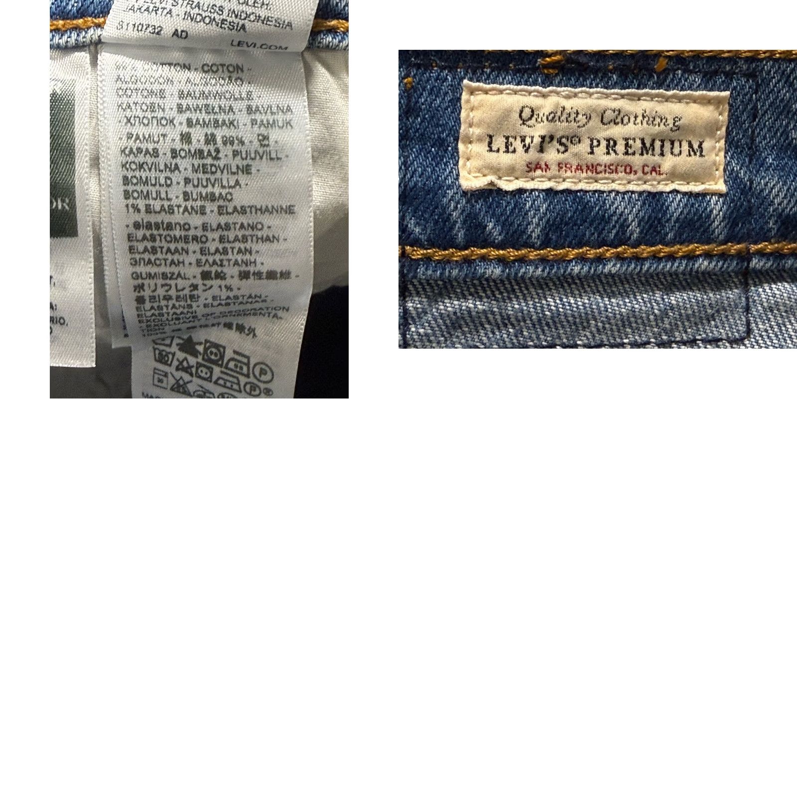 Levi's VINTAGE Levi's Premium Jeans Womens 28x33 Blue Bell High Rise Denim Stretch 5-Pocket 90s 60s USA Shirt Womens Regular Blue Jeans Size 28" / US 6 / IT 42 - 8 Thumbnail