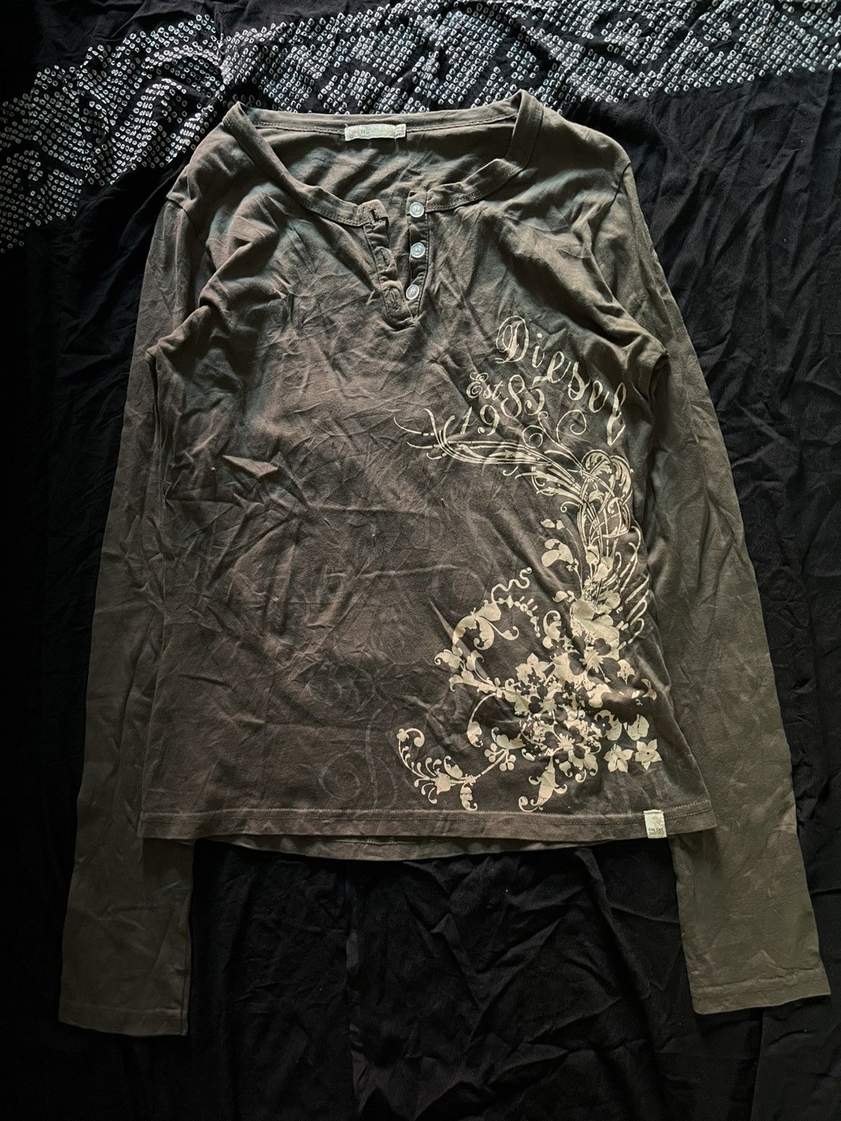 Diesel 2000s Diesel longsleeve tshirt Size US M / EU 48-50 / 2 - 1 Thumbnail