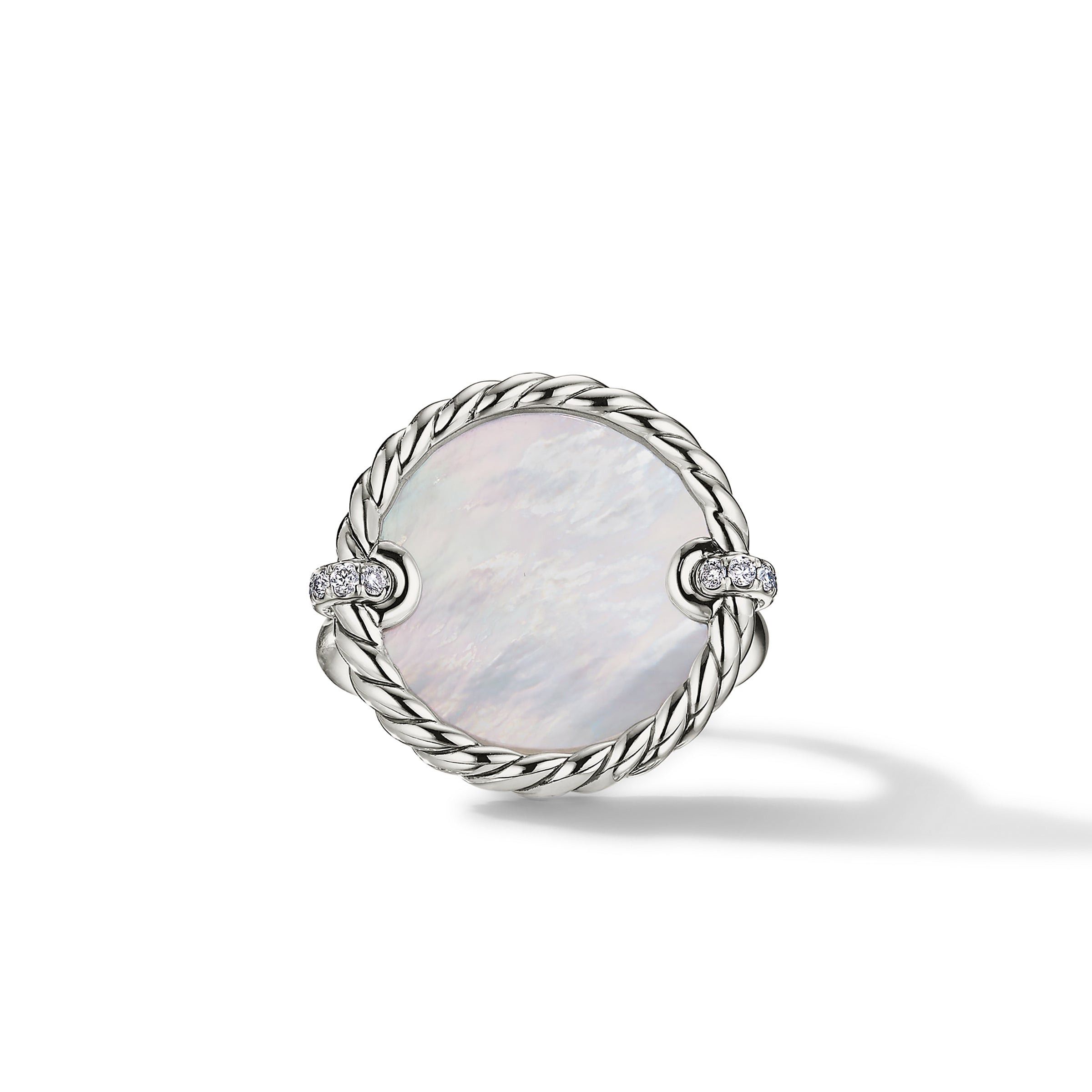 David Yurman o1w1db10525 R17015D Ring in Silver with Pearl and Diamond Size ONE SIZE - 2 Thumbnail