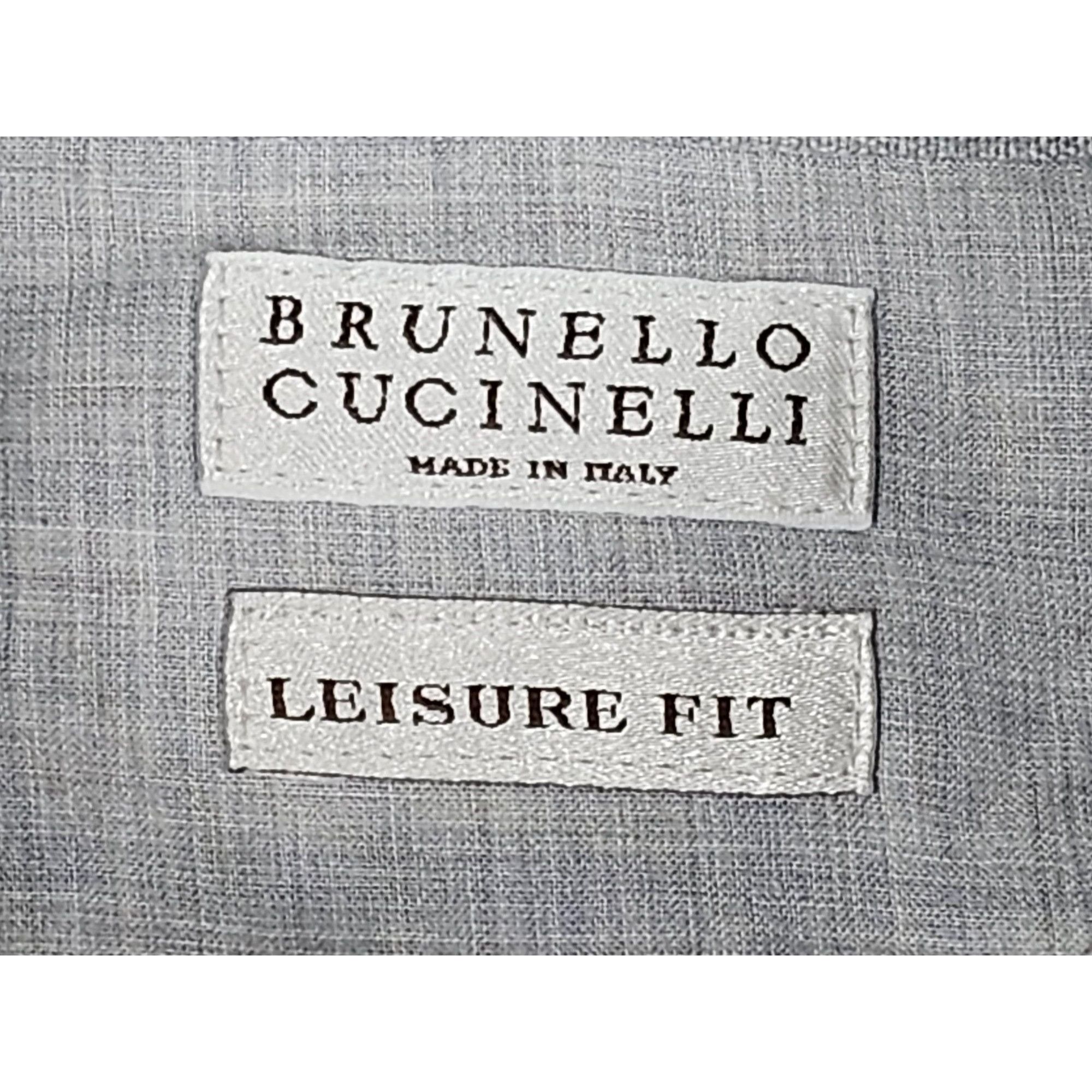 Brunello Cucinelli Brunello Cucinelli Button-Down Shirt XXXL Size US XXL / EU 58 / 5 - 2 Thumbnail