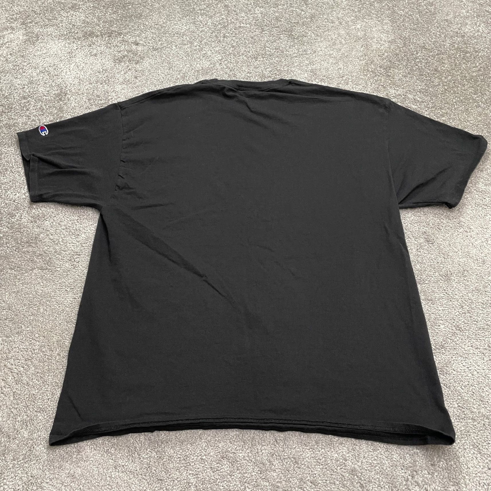Champion Champion T-Shirt Men 2XL Black Crew Neck Cotton Golf Logo Short Sleeve Size US XXL / EU 58 / 5 - 2 Thumbnail