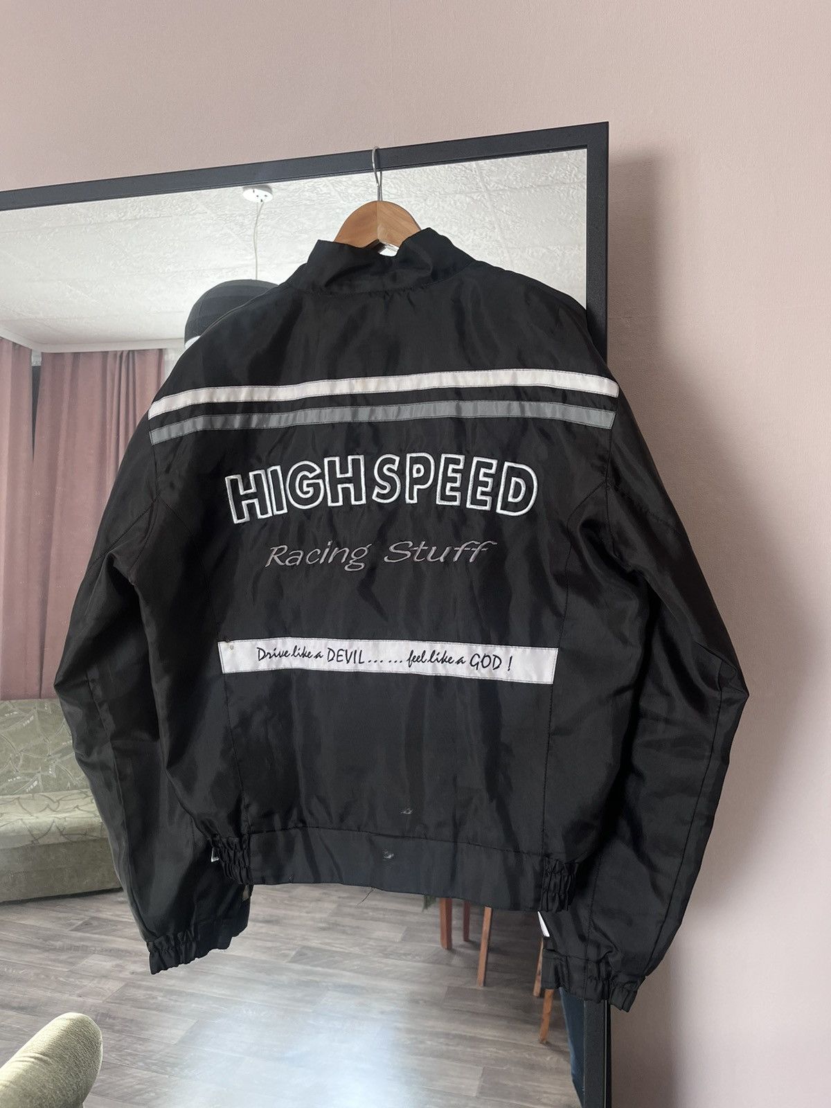 Vintage Polo High Speed Racing Moto Multi Logo Jacket