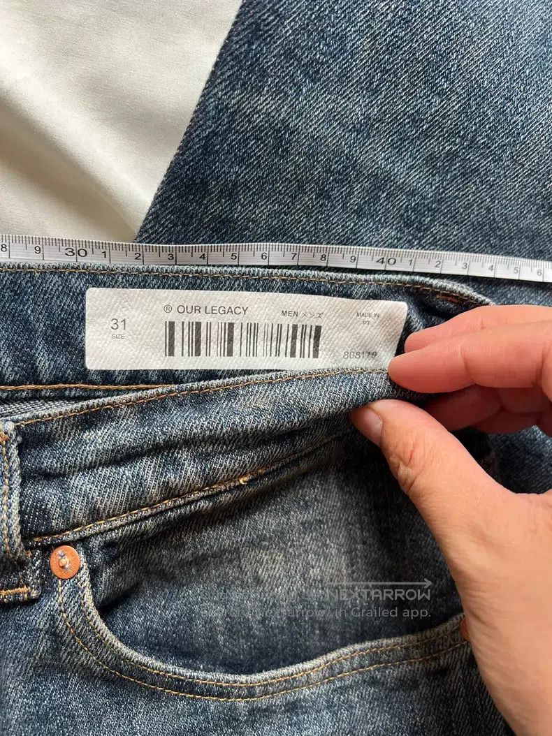 Our Legacy Our Legacy Wash Denim Pants Size US 31 - 6 Thumbnail