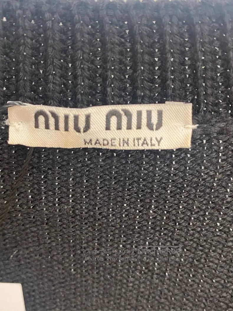 Miu Miu Miu Miu 36 Collage design V-neck long sleeve knit cardigan Size M / US 6-8 / IT 42-44 - 5 Thumbnail