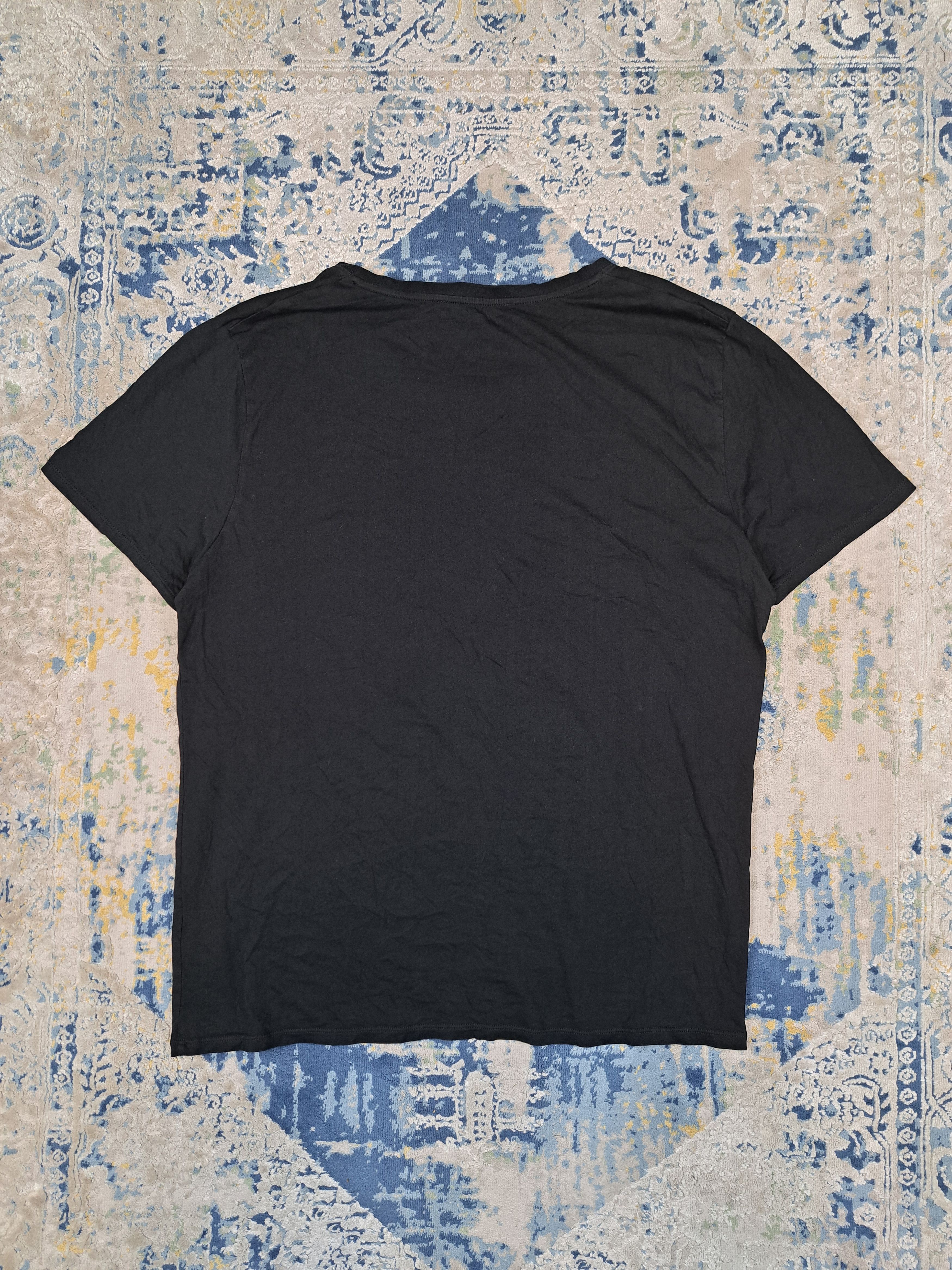 Balmain × H&M Balmain x H&M Europe Big Logo Black Tee Luxury Designer Size US L / EU 52-54 / 3 - 3 Thumbnail