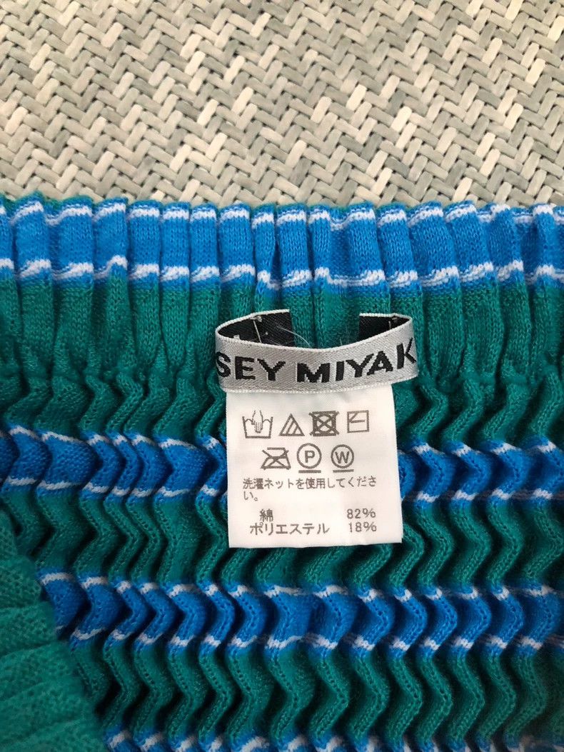 Issey Miyake Issey Miyake Blue sponge knitted semi-long skirt Size 31" - 7 Thumbnail