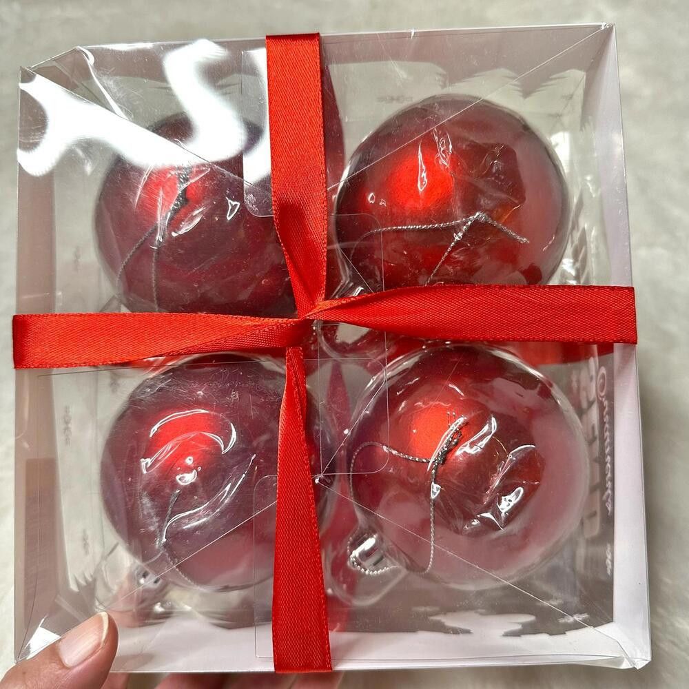 Full Send NWT Full Send Red Christmas Ornaments Set - 4 Pack Size ONE SIZE - 3 Thumbnail