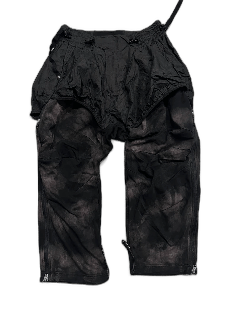 Rick Owens Black Washed Nylon Long Pants Size US 26 / EU 42 - 1 Thumbnail