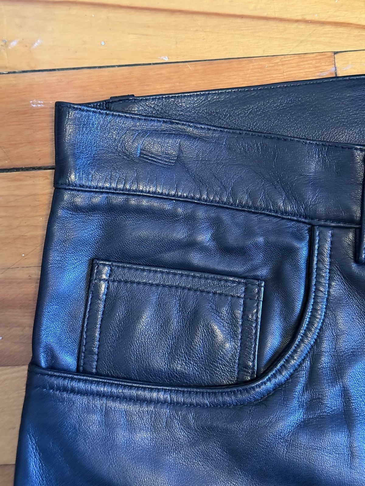 Ralph Lauren Purple Label Ralph Lauren Purple Label Leather Pants Jeans Size 32 Size US 32 / EU 48 - 5 Thumbnail